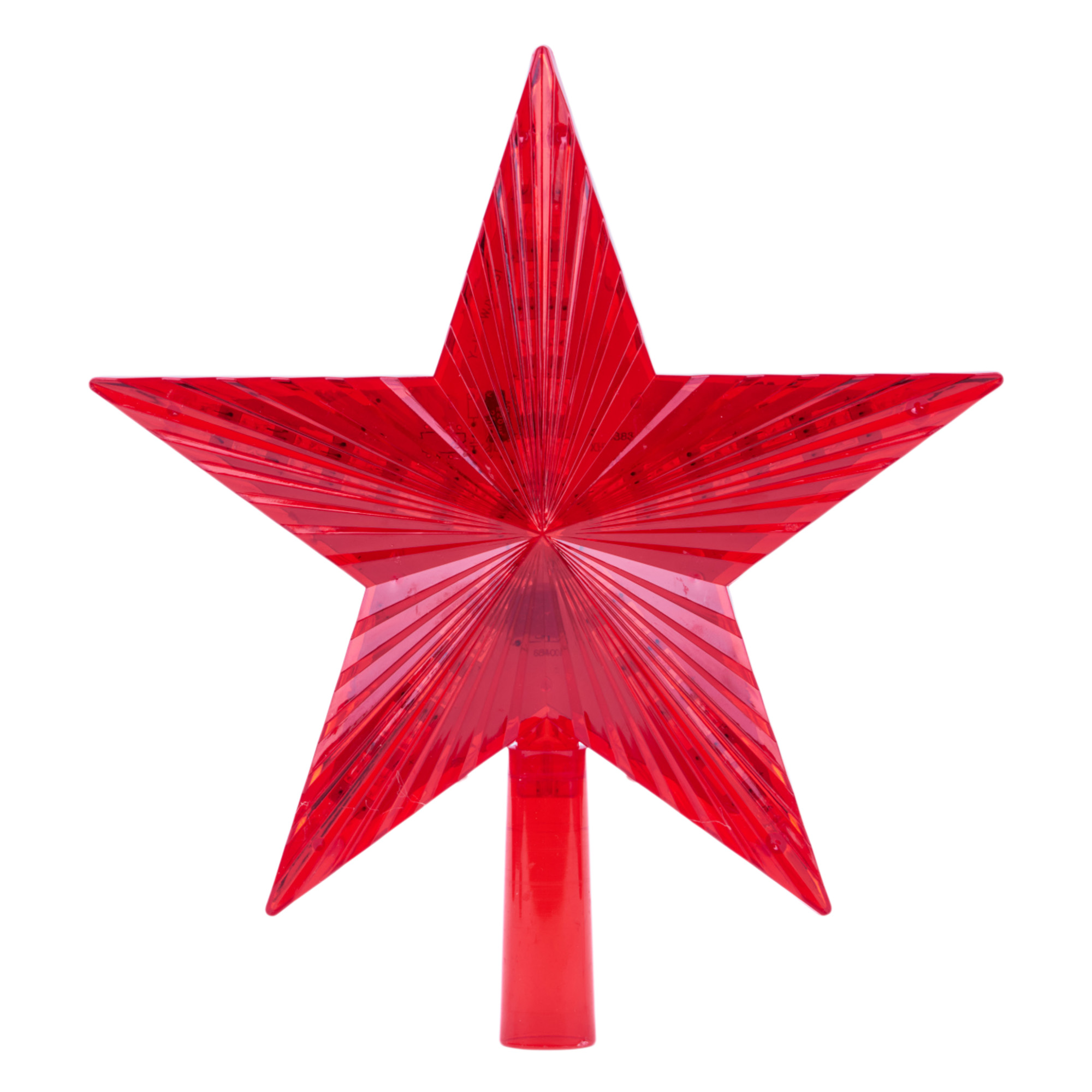 ULD-H2121-031-STA RED STAR-3 Украшение светодиодное для ёлки Звезда-3. 21 см. 31 светодиод. Красный свет. Прозрачный провод. TM Uniel