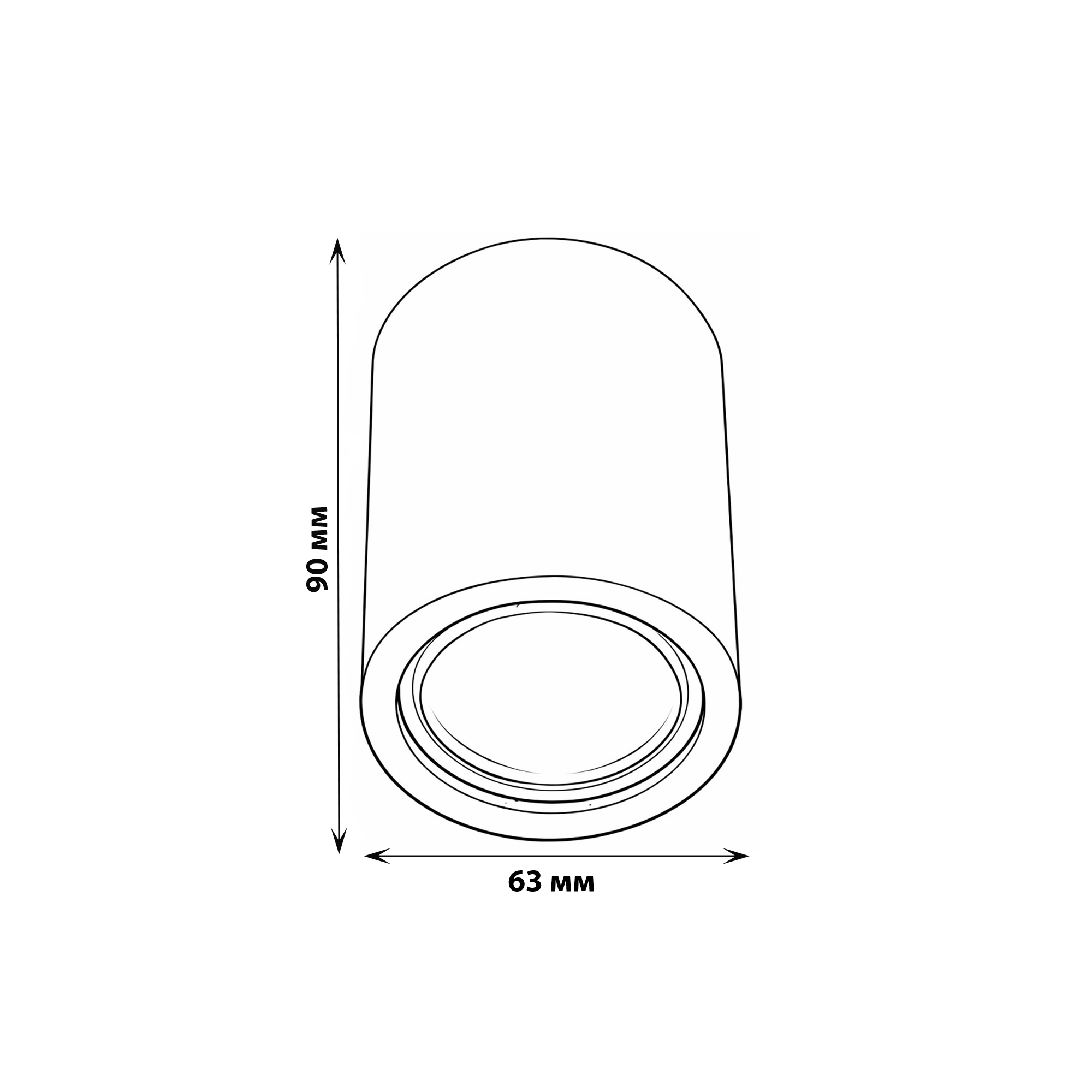 DLC-S601 GU10 WHITE Светильник декоративный накладной. серия Sotto. Без лампы. цоколь GU10. Металл. Белый. TM Fametto