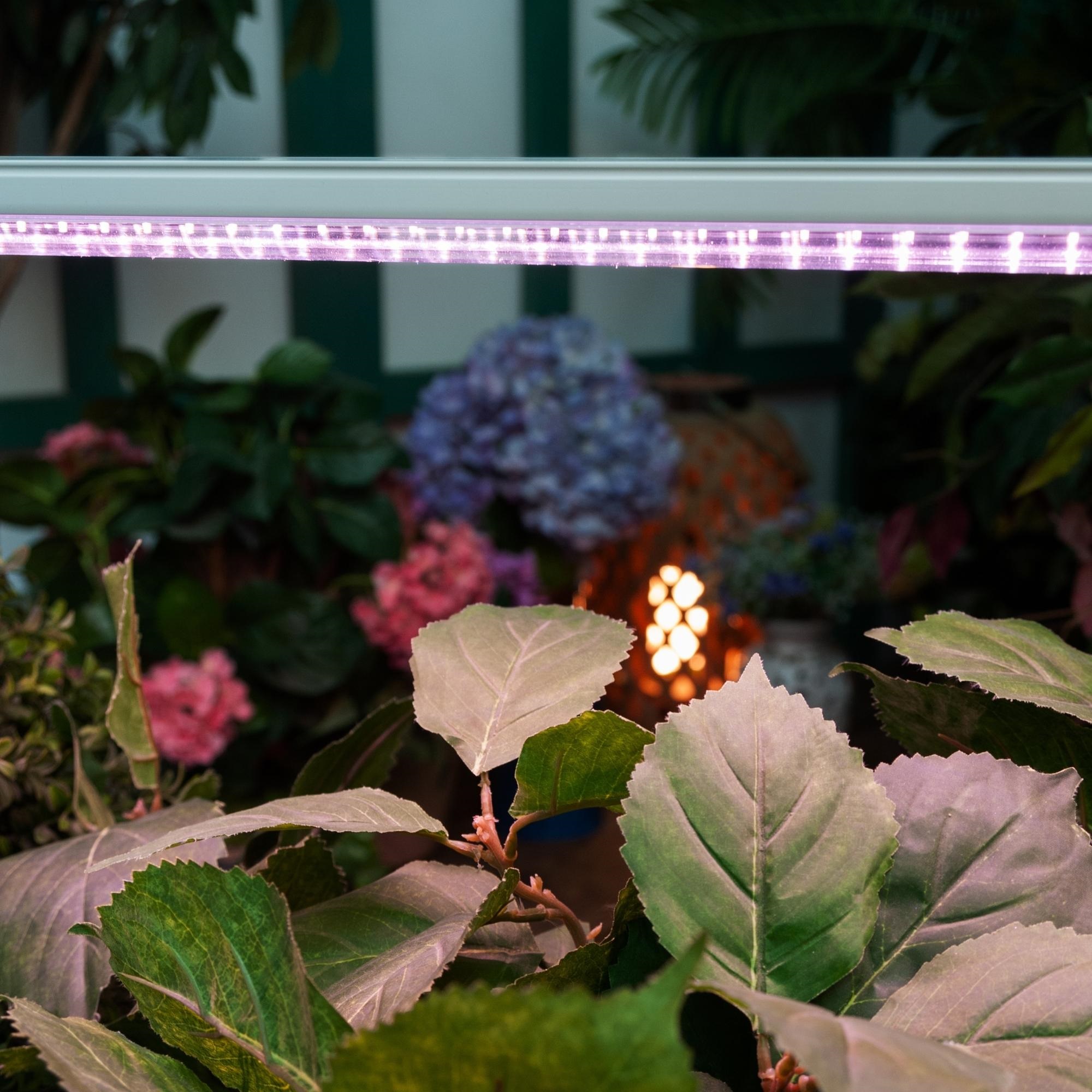 ULI-P13-24W-SPLE IP40 WHITE Светильник для растений светодиодный линейный. 872мм. выкл. на корпусе. Алюминий. Спектр для фотосинтеза. TM Uniel