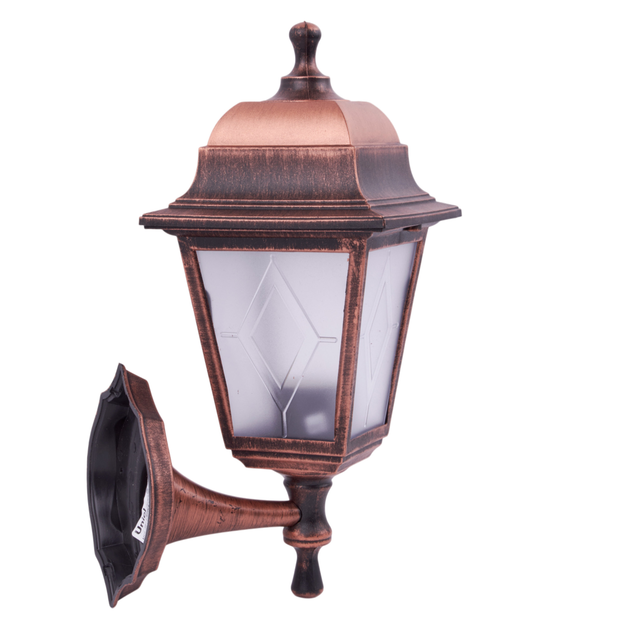 UUL-A01S 60W-E27 IP44 COPPER Светильник уличный. под лампу Е27. Архитектурный накладной. Цвет корпуса медный. TM Uniel