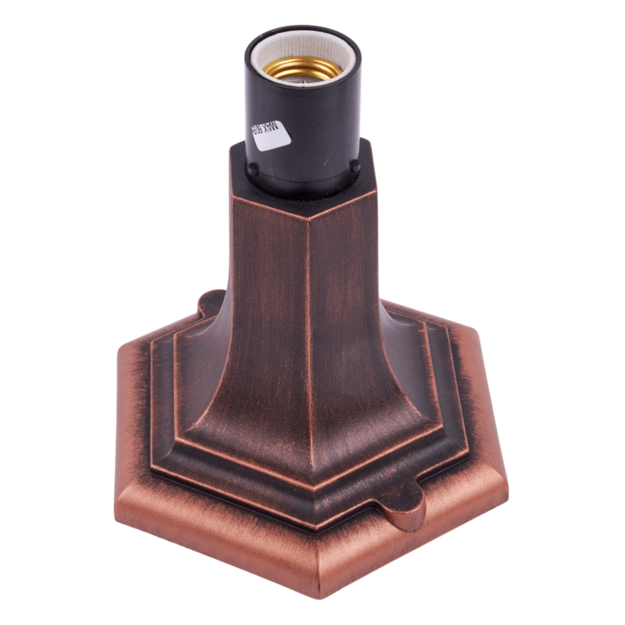 UUL-A01F 60W-E27 IP44 COPPER Светильник уличный. под лампу Е27. Архитектурный на столб. Цвет корпуса медный. TM Uniel