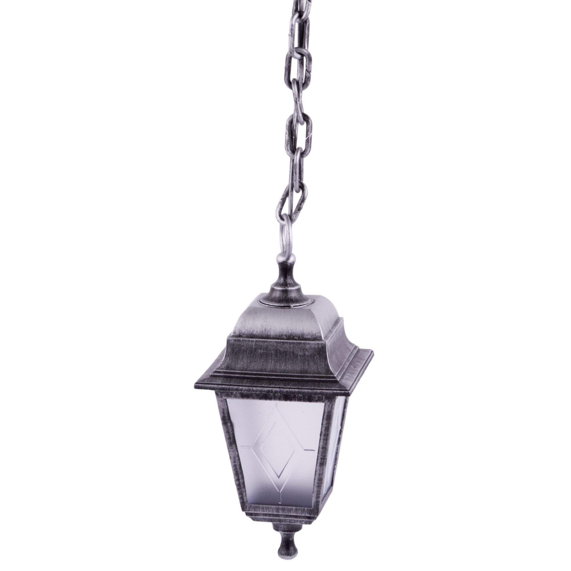 UUL-A01H 60W-E27 IP44 BLACK SILVER Светильник уличный. под лампу Е27. Архитектурный подвесной. Корпус темно-серебристый. TM Uniel