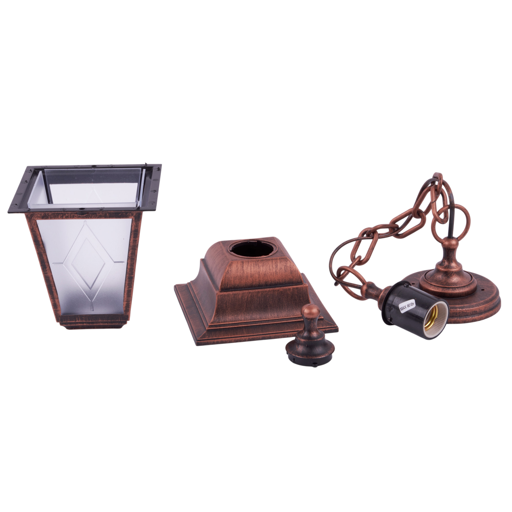 UUL-A01H 60W-E27 IP44 COPPER Светильник уличный. под лампу Е27. Архитектурный подвесной. Цвет корпуса медный. TM Uniel