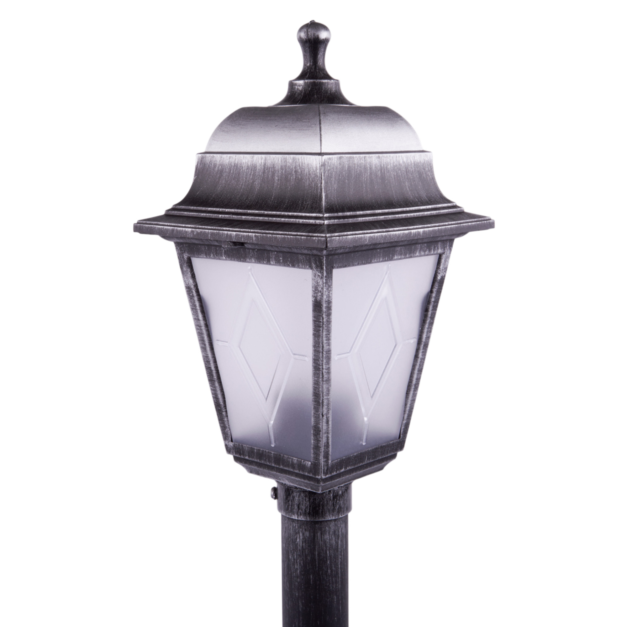 UUL-A01T 60W-E27 IP44 BLACK SILVER Светильник уличный. под лампу Е27. Архитектурный напольный. Корпус темно-серебристый. TM Uniel