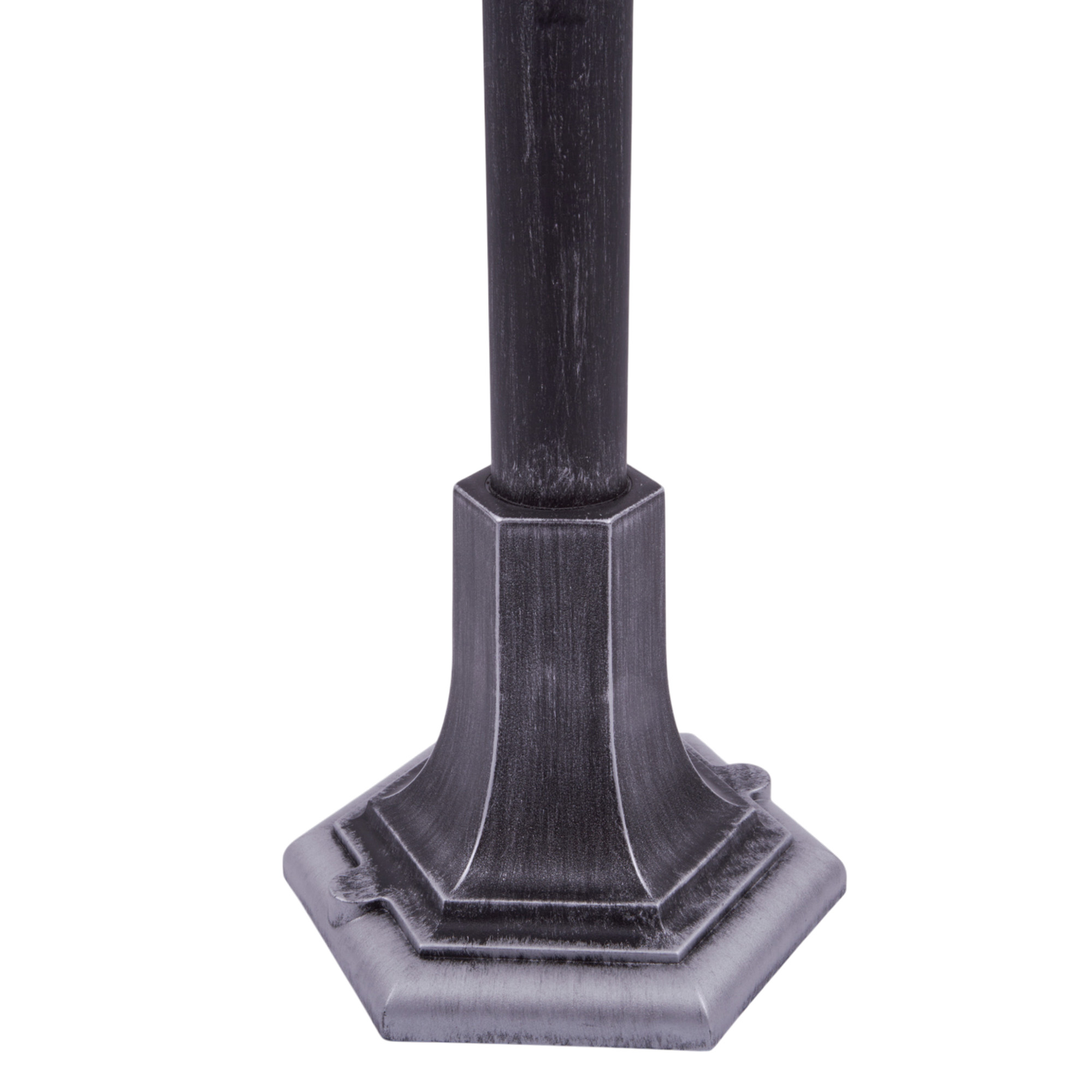 UUL-A01T 60W-E27 IP44 BLACK SILVER Светильник уличный. под лампу Е27. Архитектурный напольный. Корпус темно-серебристый. TM Uniel