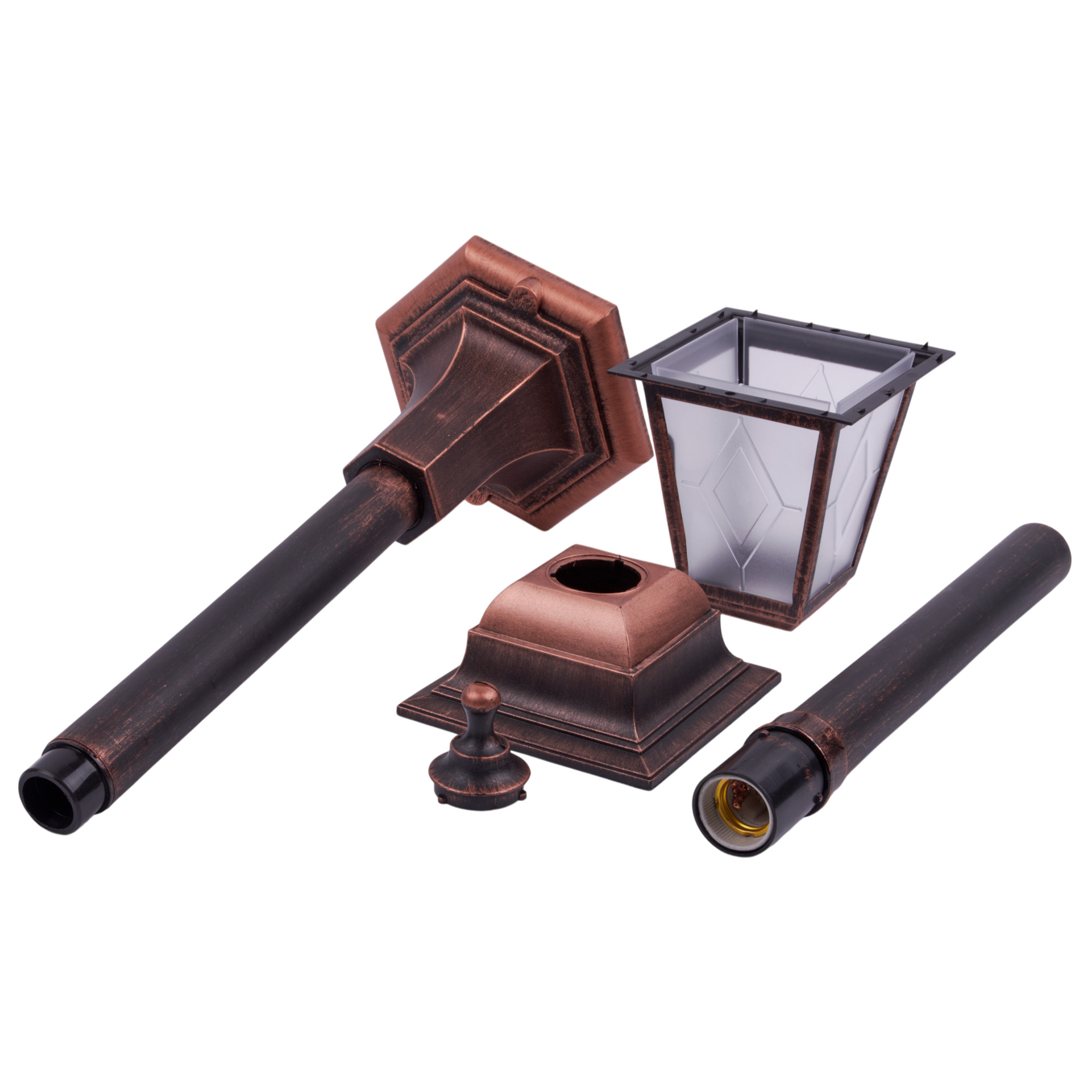 UUL-A01T 60W-E27 IP44 COPPER Светильник уличный. под лампу Е27. Архитектурный напольный. Цвет корпуса медный. TM Uniel