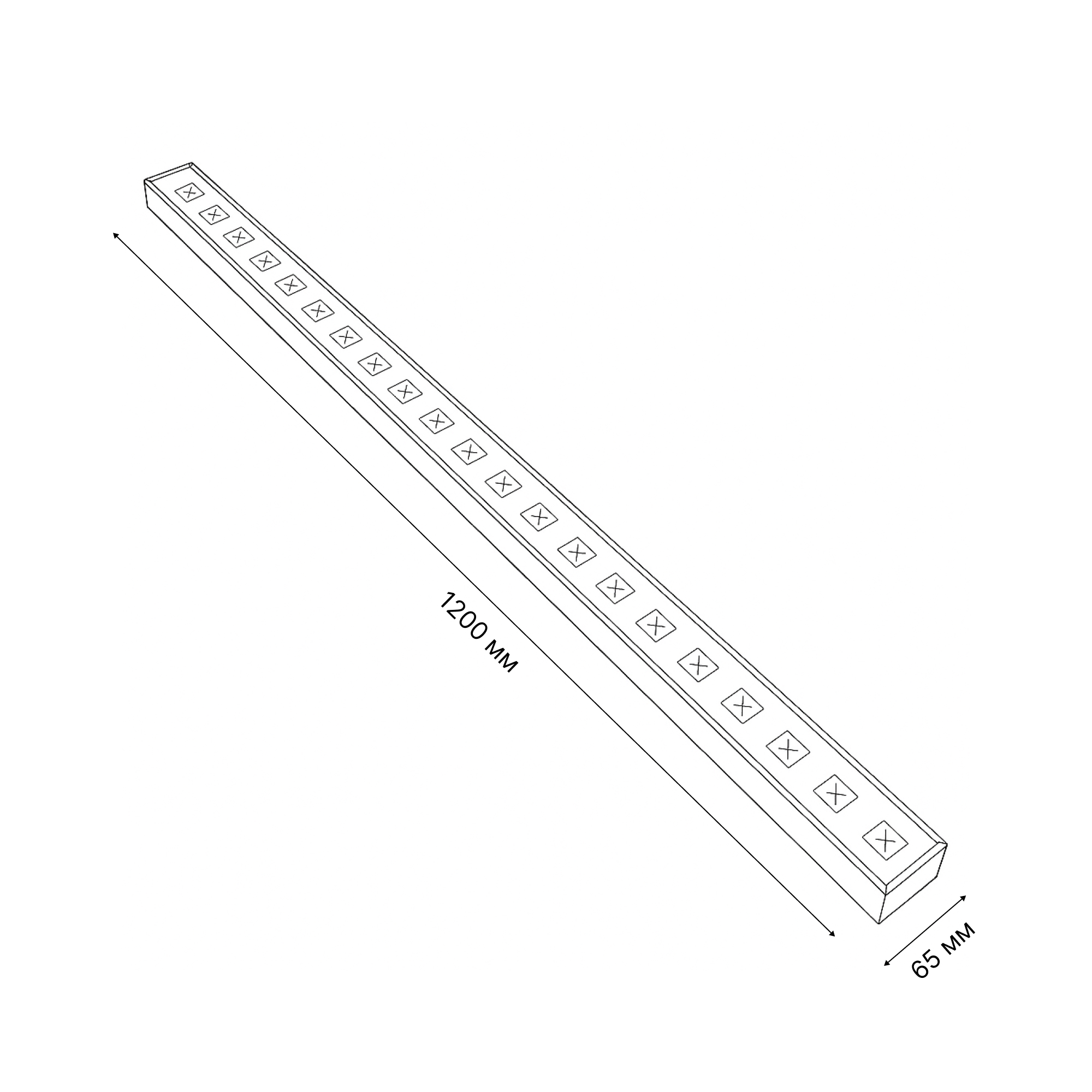 ULO-FL120C-100W-6500K-K SILVER LINKABLE Светильник светодиодный накладной. соединяемый. Дневной свет 6500K. Корпус серебристый. Угол 120 градусов. ТМ Uniel