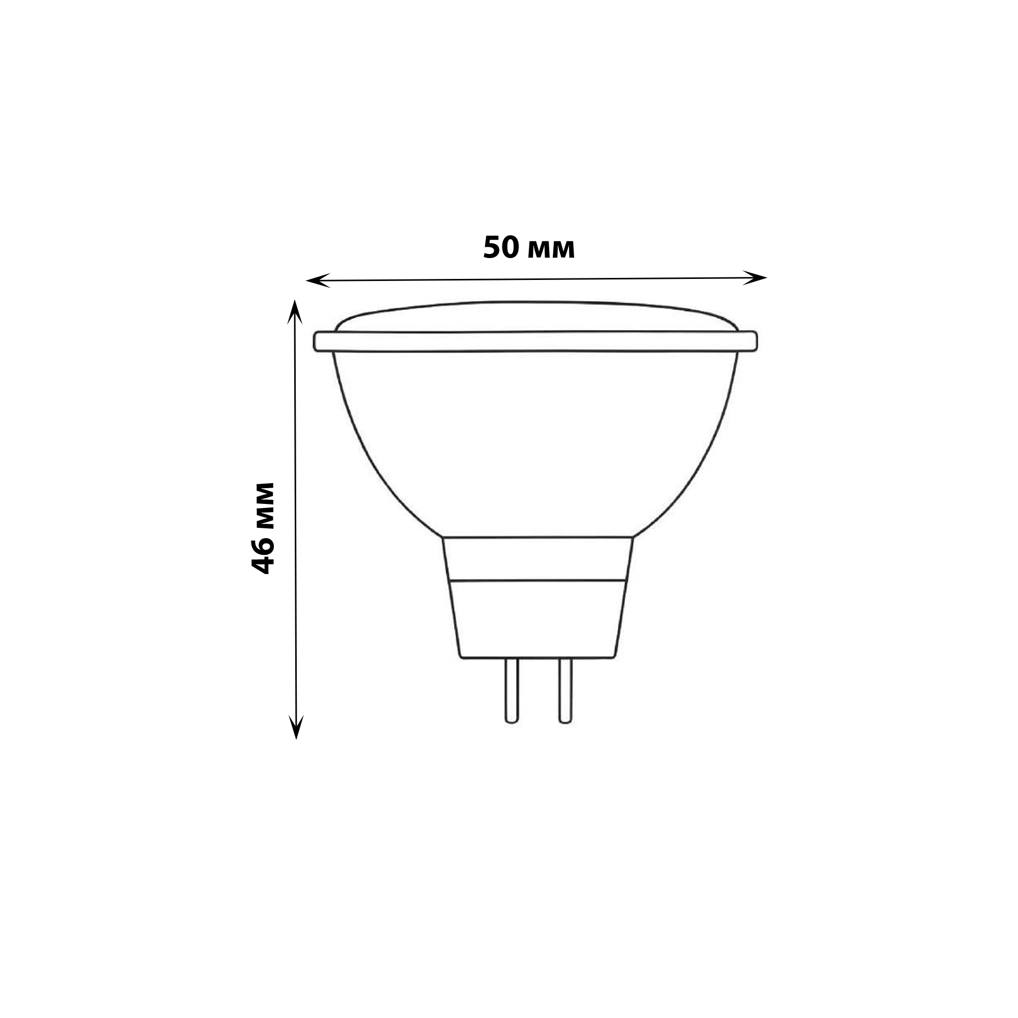 LED-JCDR-7W-6500K-GU5.3-38D-NR Лампа светодиодная. Форма JCDR. матовая. Серия Norma. Дневной свет 6500K. Угол свечения 38. Картон. ТМ Volpe
