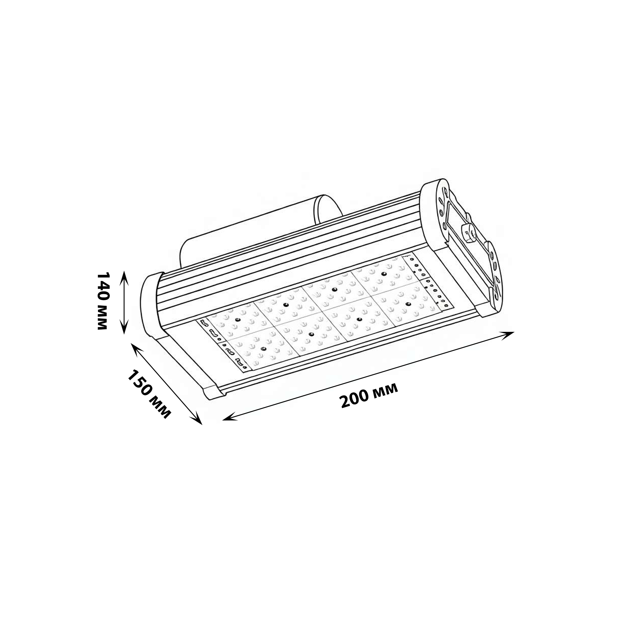 ULV-R24J 40W/5000К IP65 SILVER