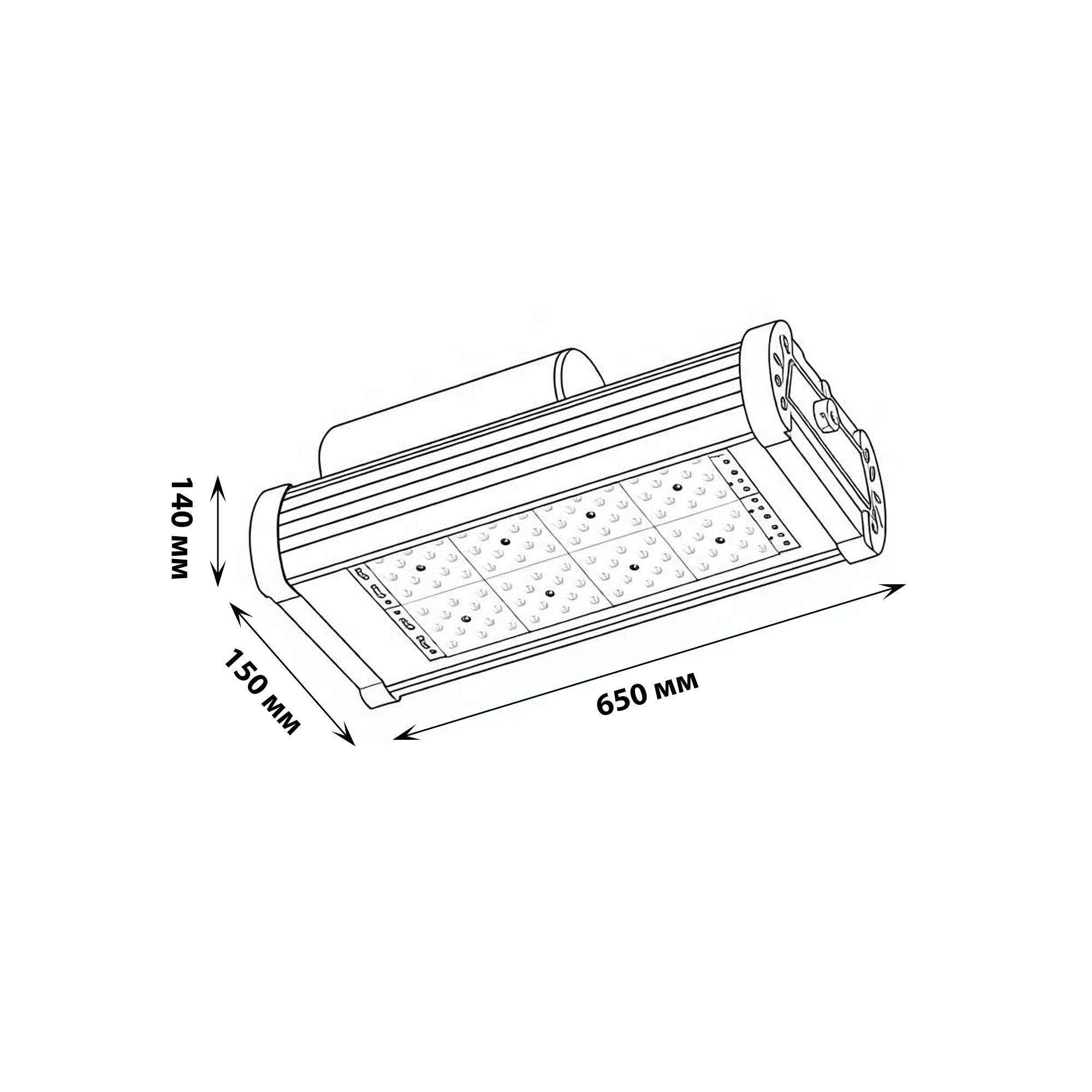 ULV-R24J 180W/5000К IP65 SILVER