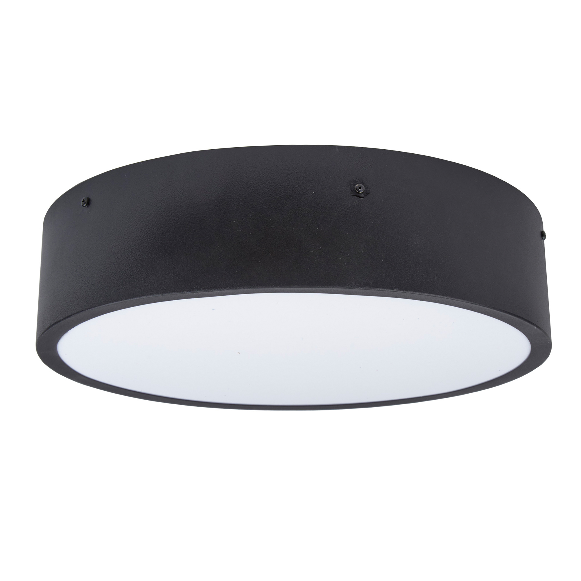 ULO-K40A 30W-4000К-R40 IP40 BLACK Светильник светодиодный накладной. Белый свет 4000K. Диаметр 400мм. Корпус черный. ТМ Uniel