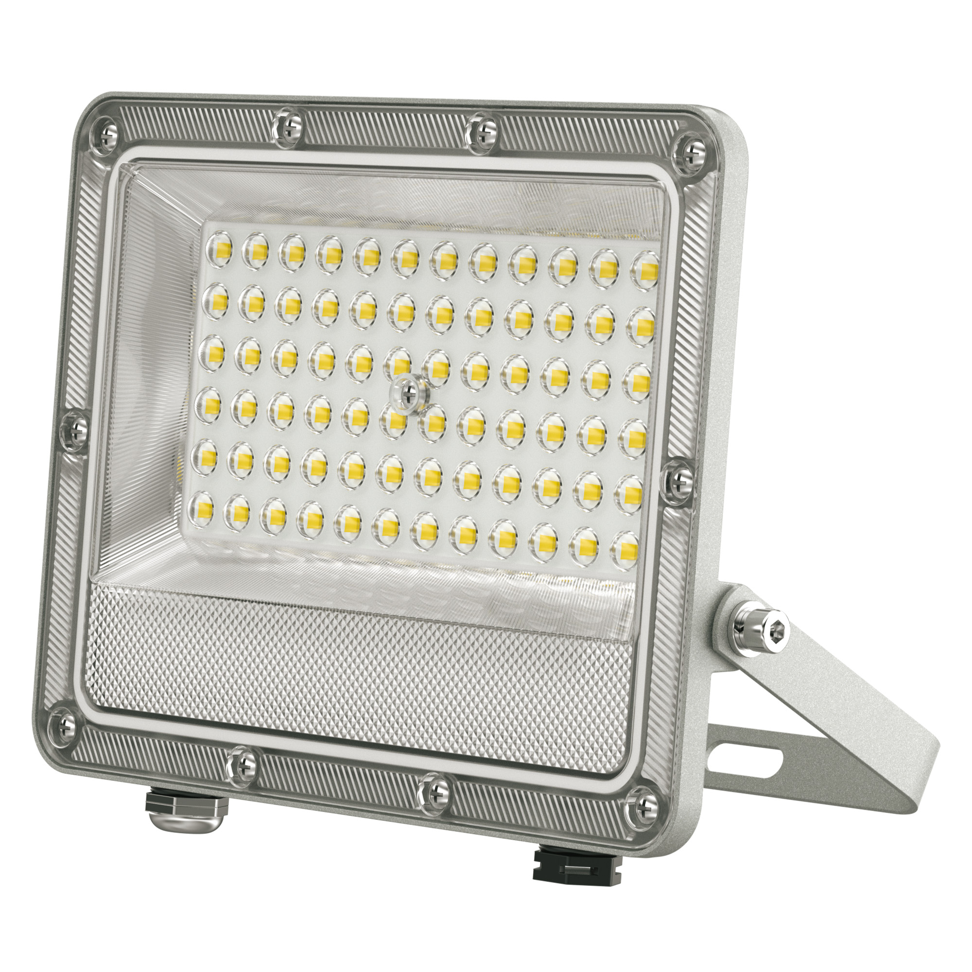 ULF-F52D-50W-6500K IP65 200-240V GREY Прожектор светодиодный. Дневной свет 6500K. Угол 90 градусов. Корпус серый. TM Uniel