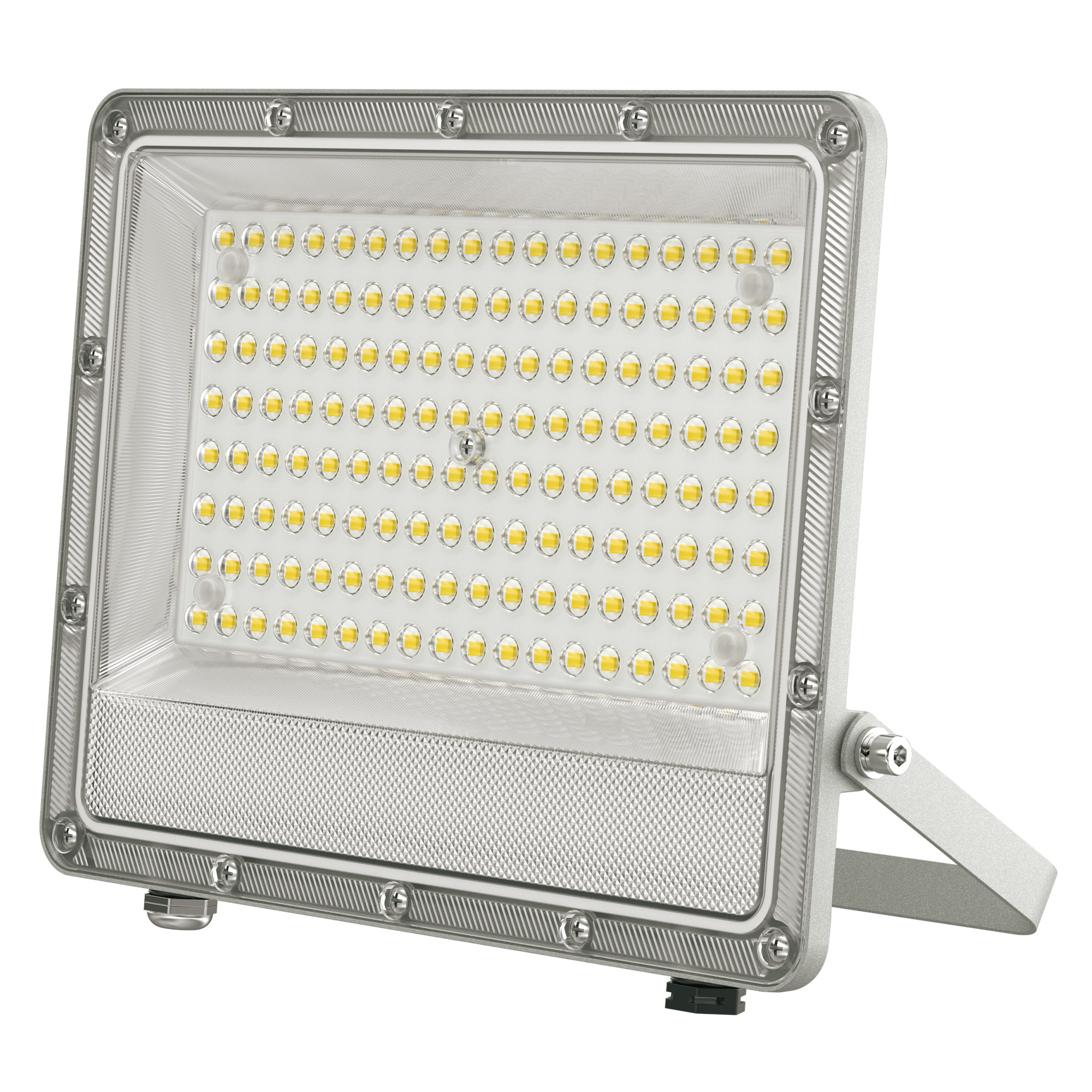 ULF-F52D-100W-6500K IP65 200-240V GREY Прожектор светодиодный. Дневной свет 6500K. Угол 90 градусов. Корпус серый. TM Uniel