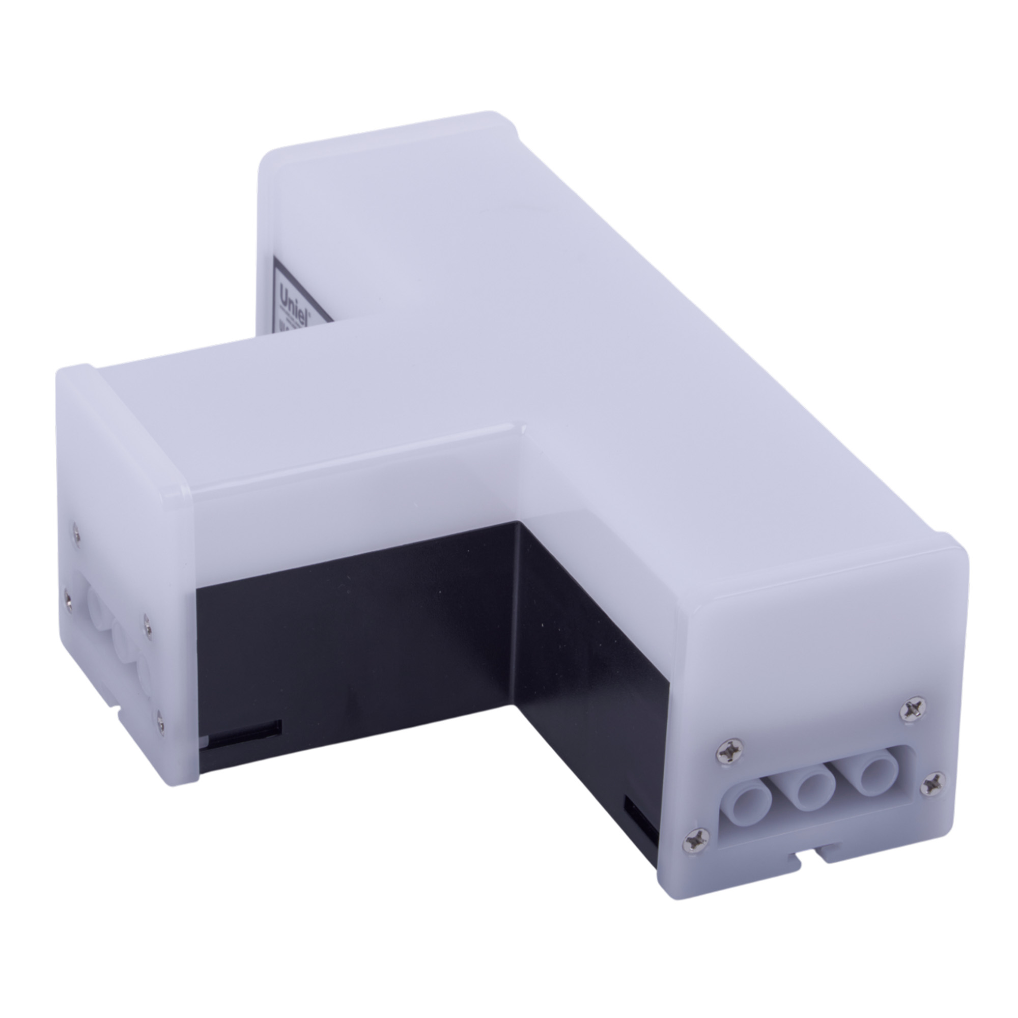 ULO-N11T-10W-4000K IP40 BLACK Светильник светодиодный T-образный. Белый свет 4000K. 2000Лм. Алюминий. Цвет черный. TM Uniel