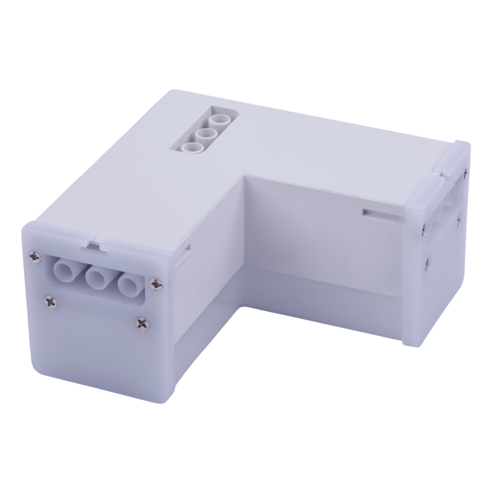 ULO-N11L-8W-4000K-90D IP40 WHITE Светильник светодиодный L-образный. Угол 90 градусов. Белый свет 4000K. 800Лм. Алюминий. Цвет белый. TM Uniel