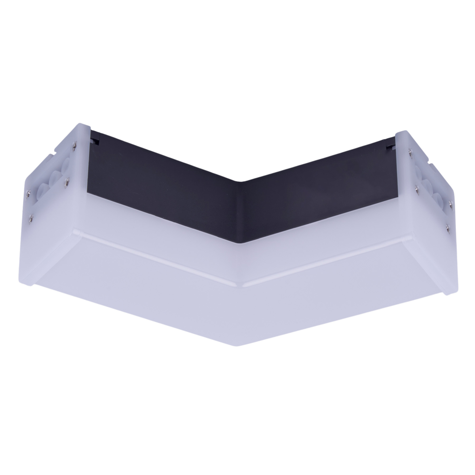 ULO-N11L-8W-6500K-120D IP40 BLACK Светильник светодиодный L-образный. Угол 120 градусов. Белый свет 6500K. 2000Лм. Алюминий. Цвет черный. TM Uniel