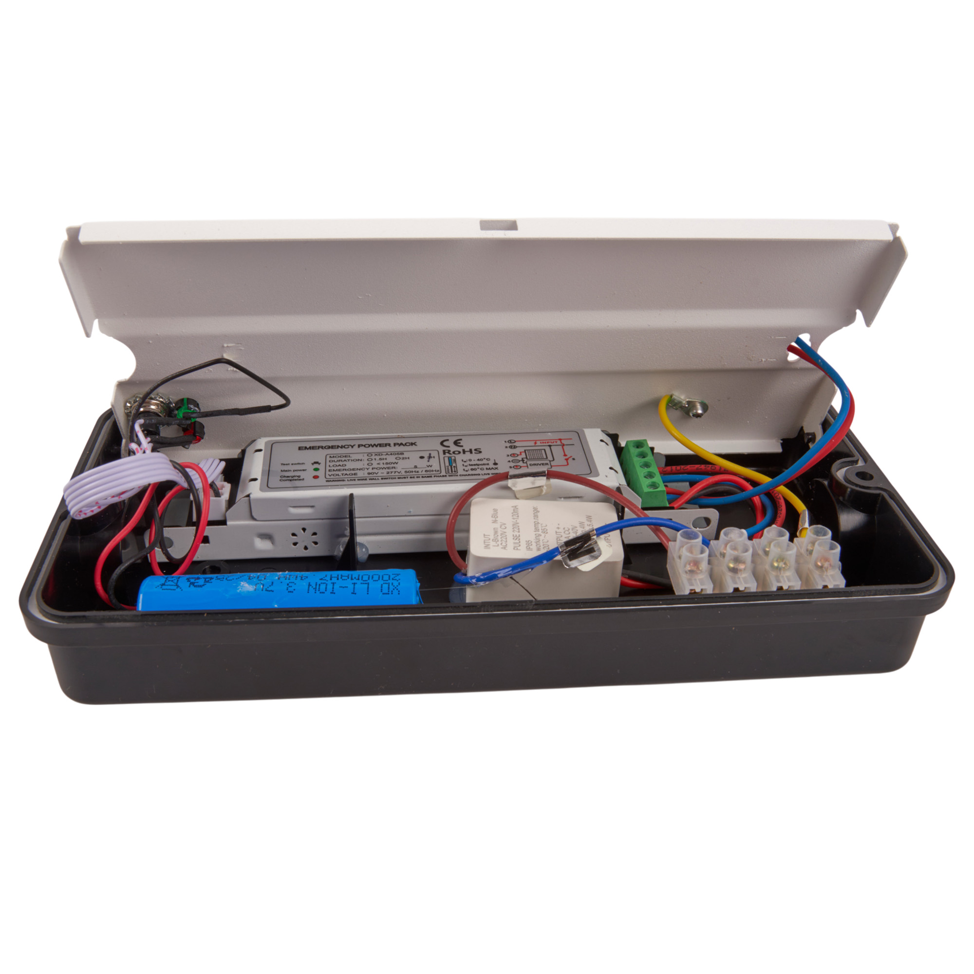 ULW-K25B 6W-4000K-EMG IP65 BLACK Светильник светодиодный влагозащищенный с БАП. Белый свет 4000K. 660Лм. Размер 220x105x50мм. Корпус чёрный. ТМ Uniel