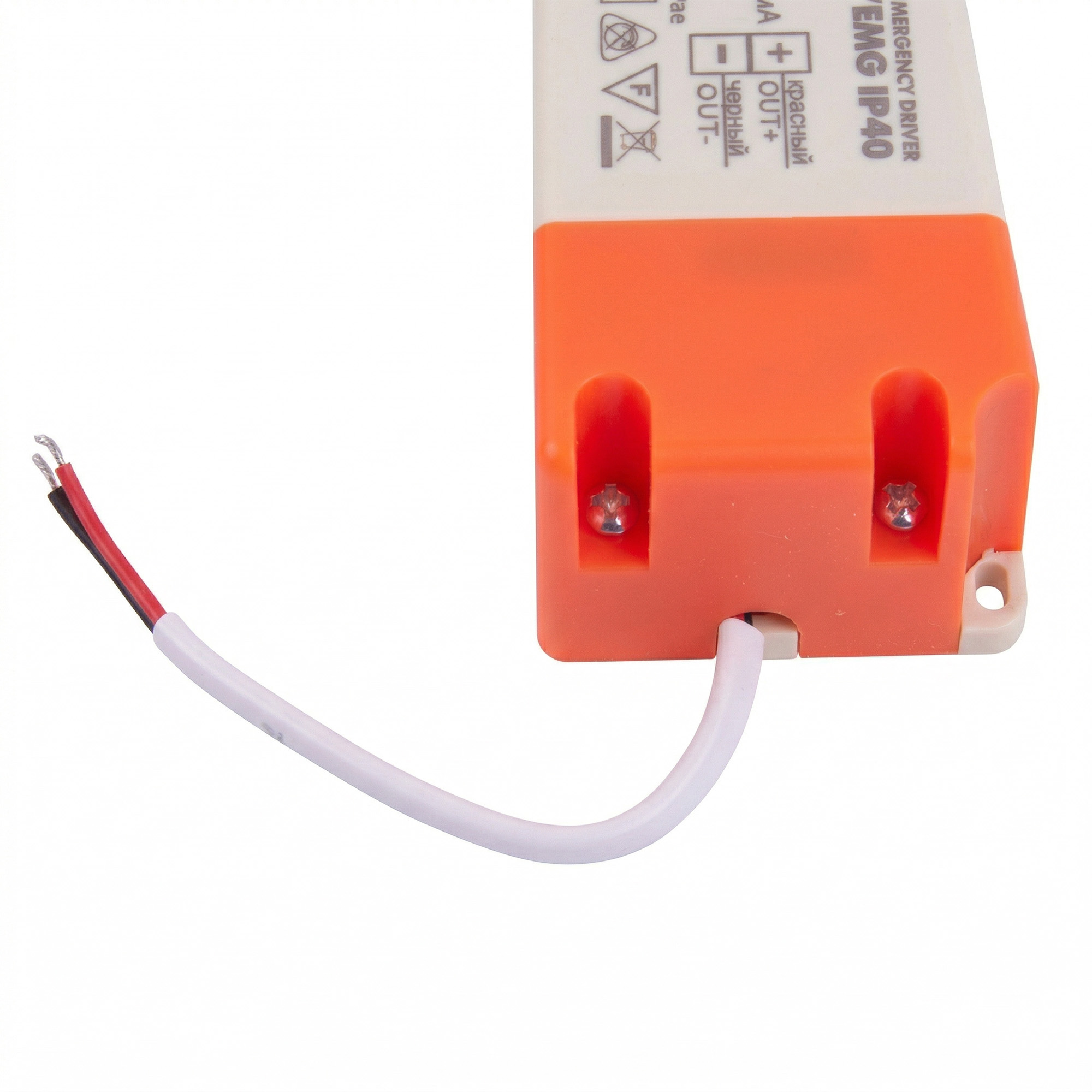 UET-E40 4W-EMG IP40 Блок питания универсальный для аварийного освещения. 4Вт. Для светильников 220В мощностью 5-80Вт. TM Uniel