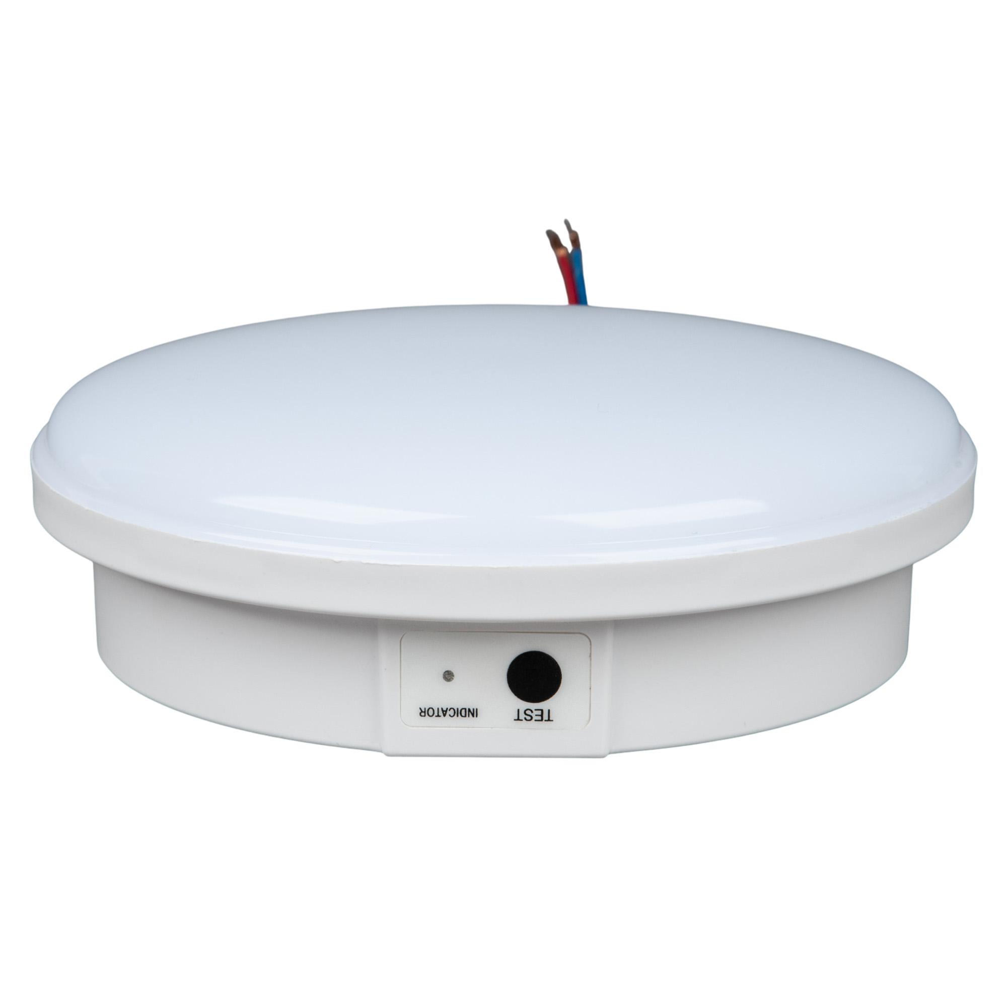 ULR-E60-12W-4000K WHITE Светильник светодиодный аварийного освещения. влагозащищенный. IP65. Белый свет 4000K. Диаметр 161мм. Встроенный аккумулятор. Корпус белый. ТМ Uniel