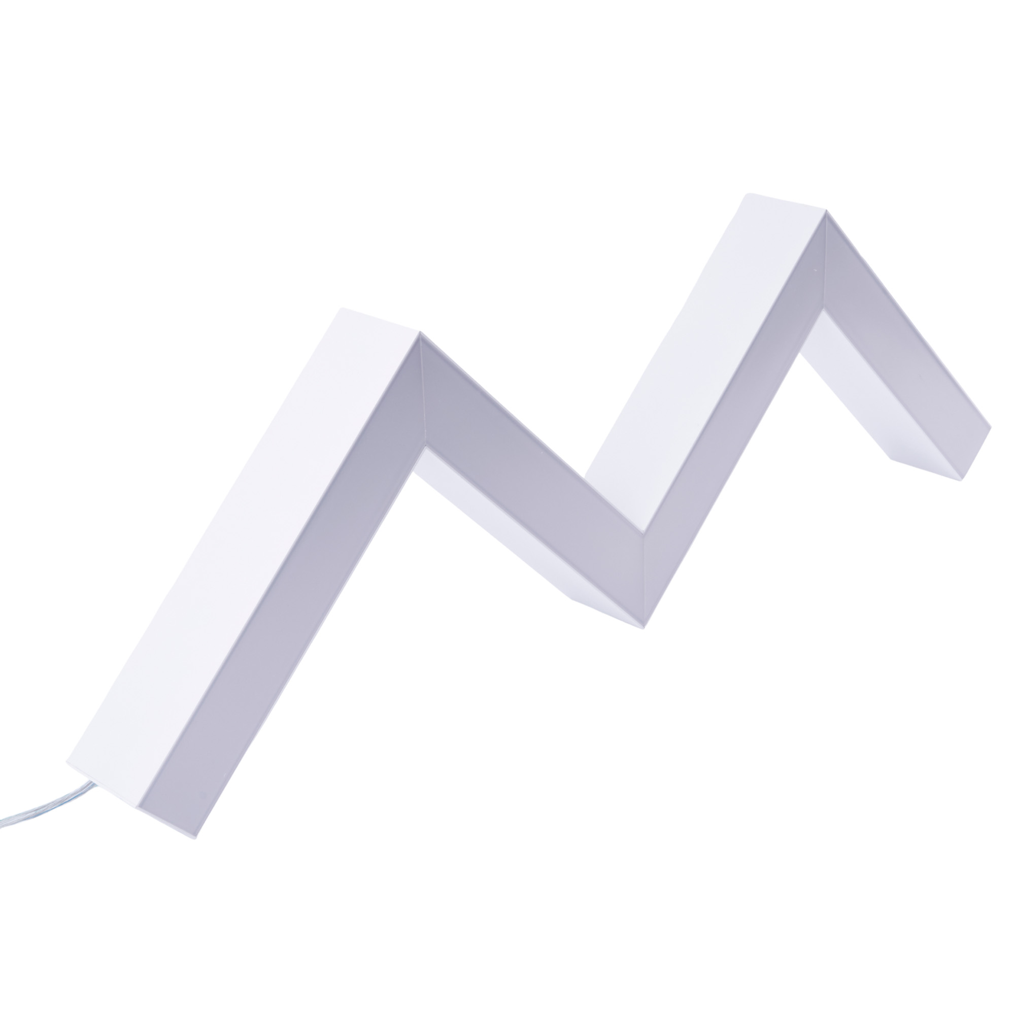 ULO-K19A 40W-4000K-Z40-160 IP40 WHITE Светильник линейный светодиодный подвесной. Зигзагообразный. профиль 50х70мм. Белый свет 4000K. 4000Лм. Алюминий. Цвет белый. TM Uniel