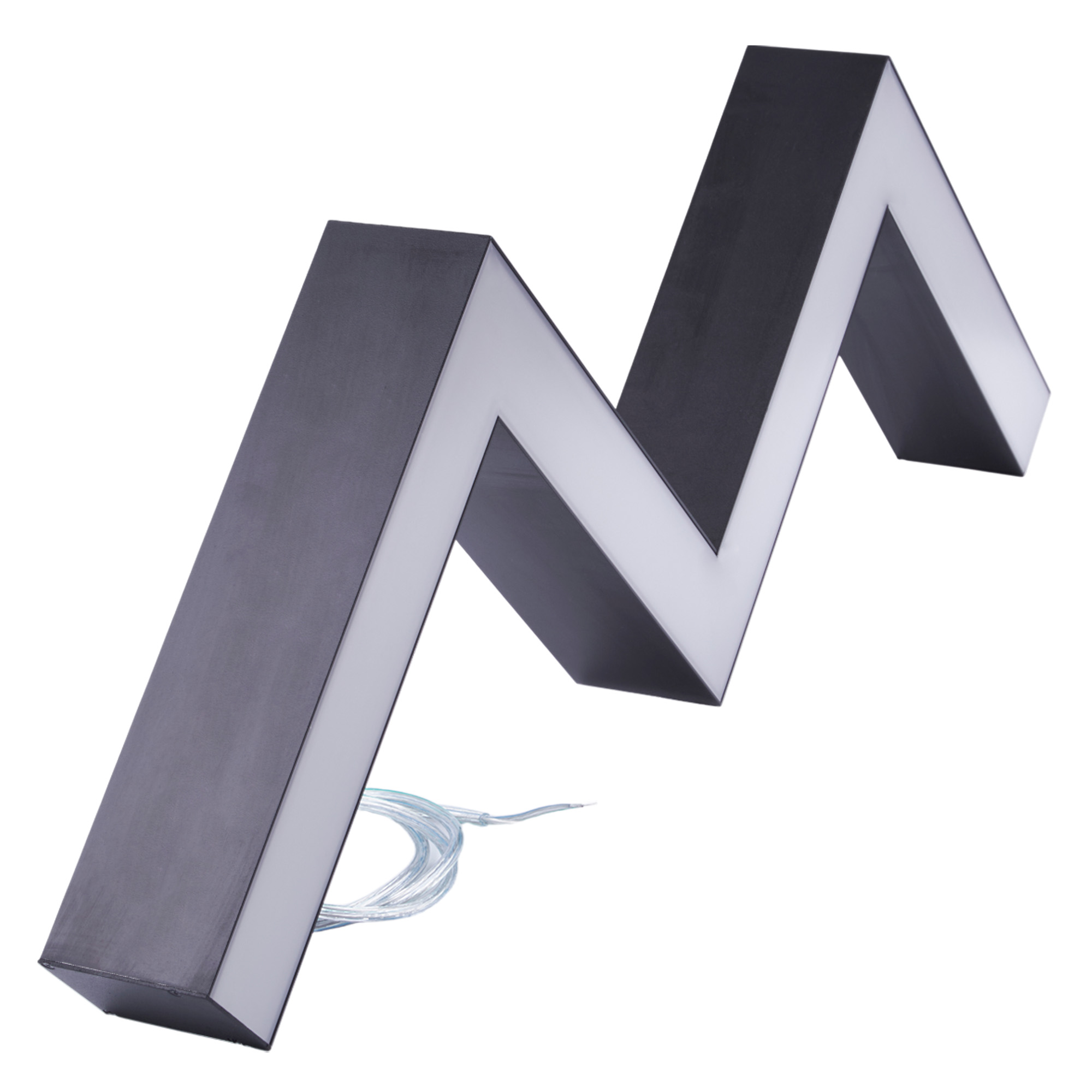 ULO-K19A 38W-4000K-Z40-160 IP40 BLACK Светильник линейный светодиодный подвесной. Зигзагообразный. профиль 50х70мм. Белый свет 4000K. 4000Лм. Алюминий. Цвет черный. TM Uniel