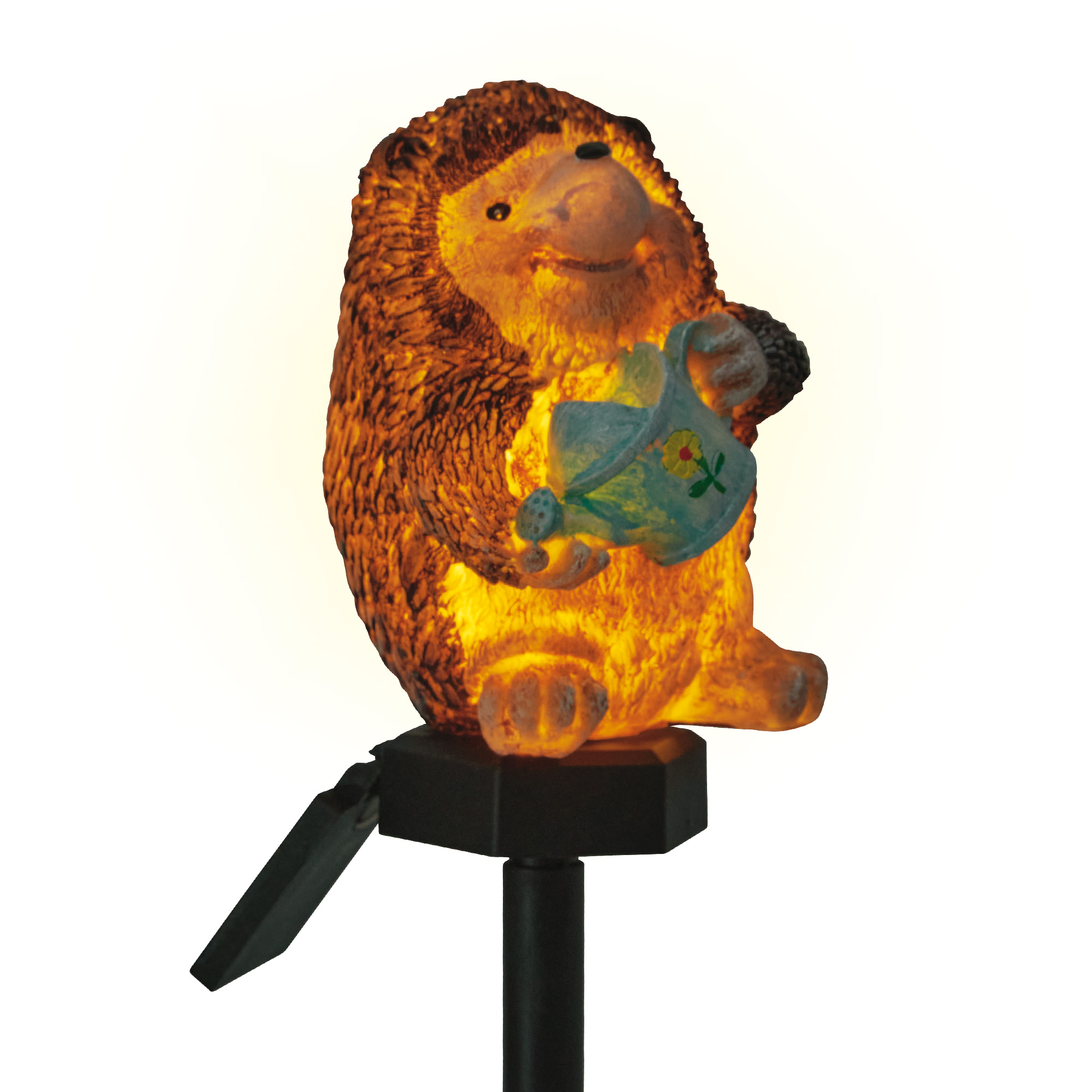 USL-S-836-PM410 HEDGEHOG Садовый светильник на солнечной батарее Ёжик. 1 светодиод. Теплый белый свет. 1xАAА Ni-Mh аккумулятор в-к. IP44. TM Uniel