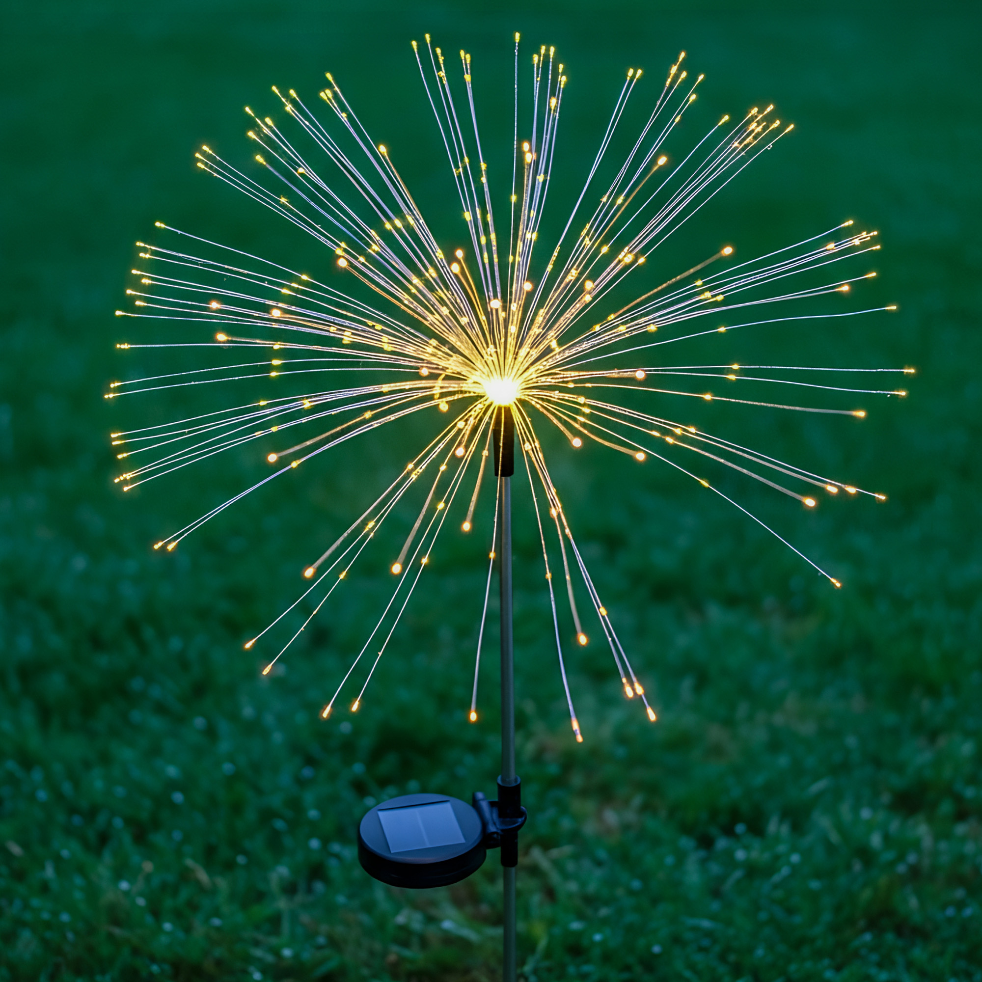 USL-S-837-PT900 FIREWORK Садовый светильник на солнечной батарее Фейерверк. 150 светодиодов. Теплый белый свет. 1xAА Ni-Mh аккумулятор в-к. IP44. TM Uniel