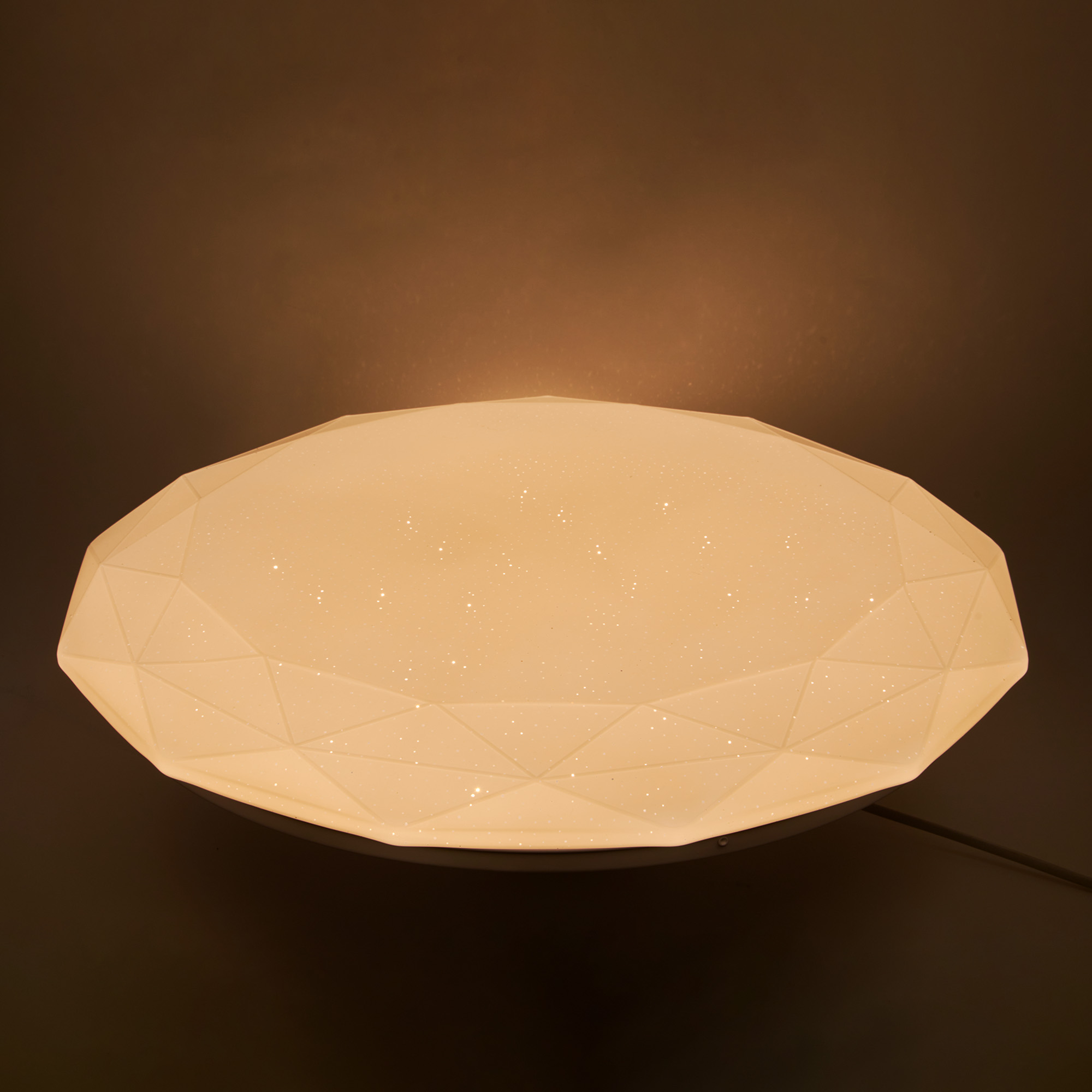 ULI-D226 72W-SW-50 DIAMOND-2 O3 Cветильник светодиодный накладной. Диммируемый. Пульт ДУ в-к. Теплый свет3000К-Белый свет4000К-Дневной свет6500К. 5500Лм. TM Uniel