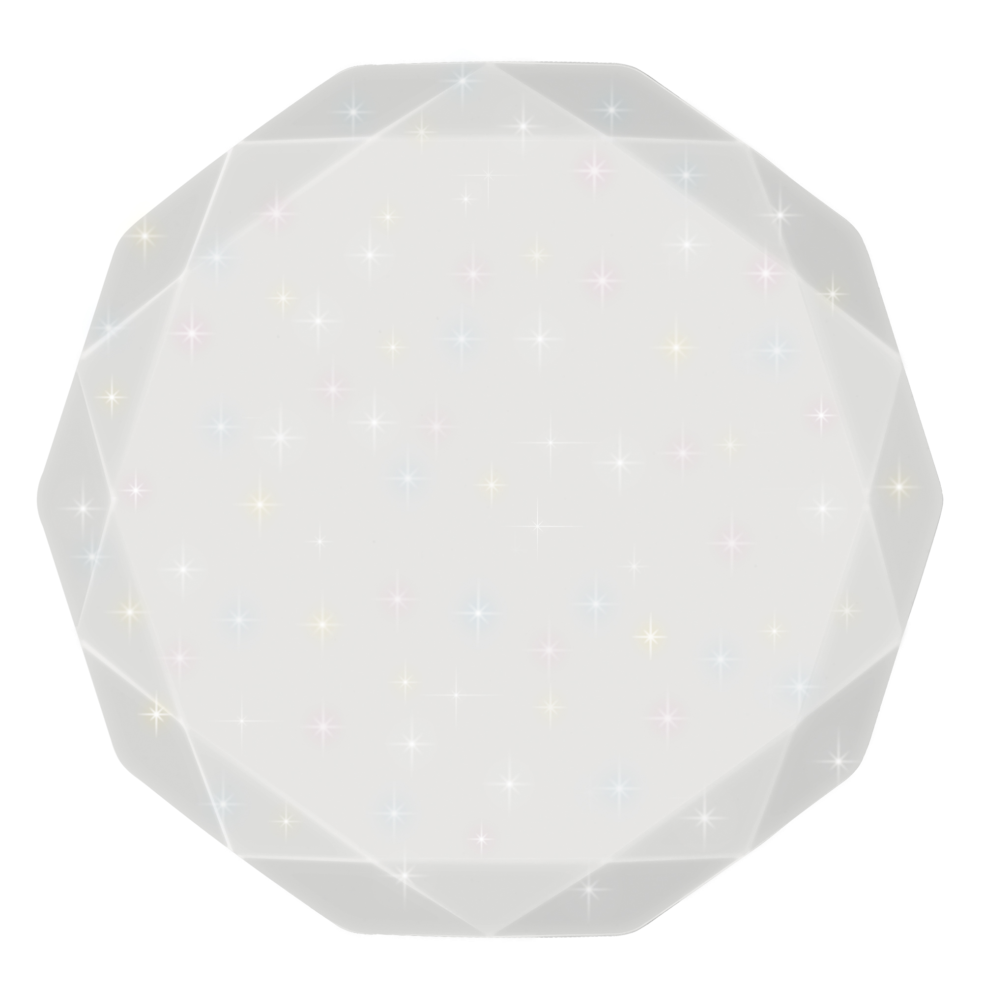 ULI-D226 72W-SW-50 DIAMOND-2 O3 Cветильник светодиодный накладной. Диммируемый. Пульт ДУ в-к. Теплый свет3000К-Белый свет4000К-Дневной свет6500К. 5500Лм. TM Uniel