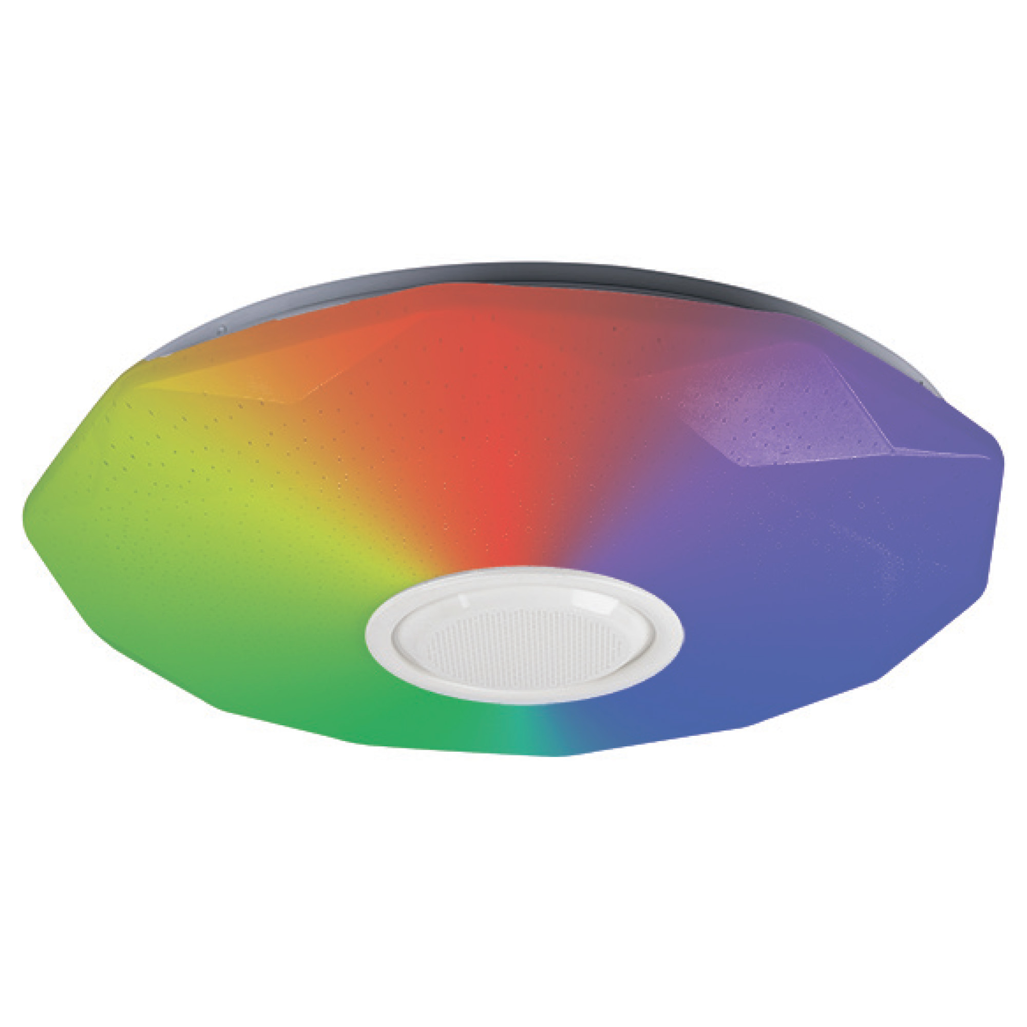 ULI-D292 70W-SW+RGB-50 VENUS O3 Cветильник светодиодный накладной с Bluetooth колонкой. Диммируемый. Пульт ДУ в-к. Теплый свет3000К-Белый свет4000К-Дневной свет6500К-RGB. 5400Лм. TM Uniel