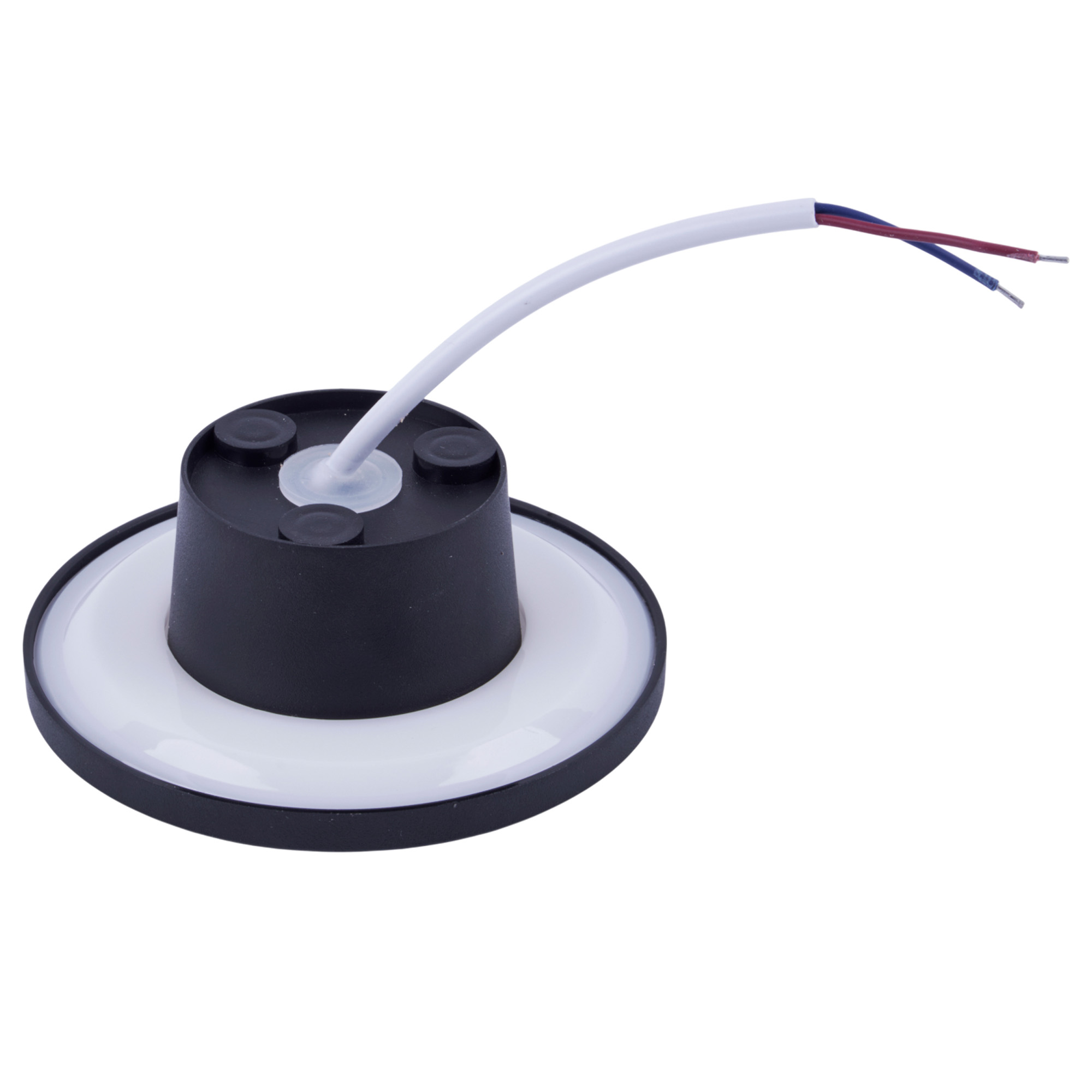 ULU-P35R-6W-3000K+4000K+6500K-D12 IP65 BLACK Светильник светодиодный уличный. Архитектурный накладной. С переключателем цвета свечения. Теплый3000K-Белый4000K-Дневной6500K. Диаметр 12 см. Корпус черный. TM Uniel