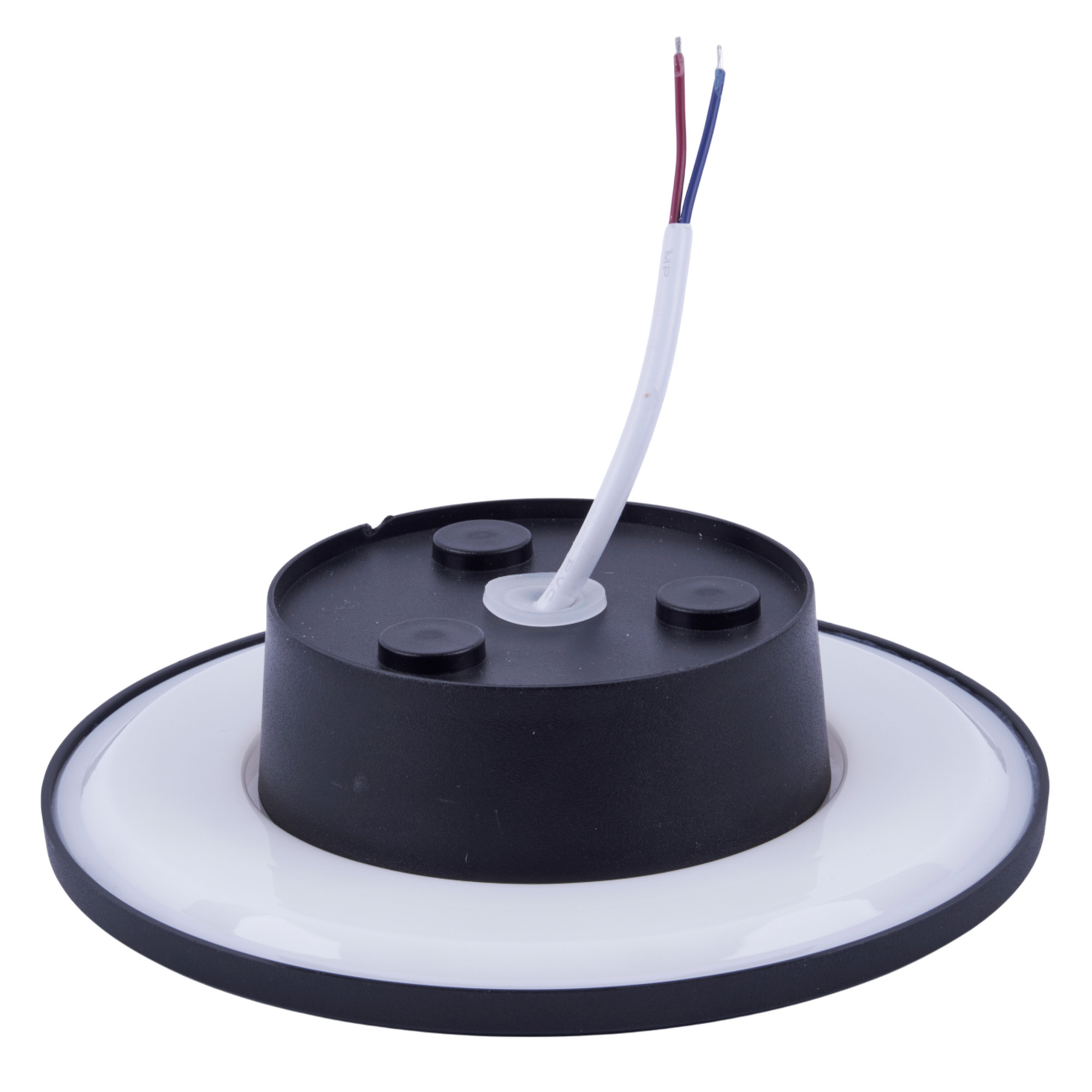 ULU-P35R-12W-3000K+4000K+6500K-D18 IP65 BLACK Светильник светодиодный уличный. Архитектурный накладной. С переключателем цвета свечения. Теплый3000K-Белый4000K-Дневной6500K. Диаметр 18 см. Корпус черный. TM Uniel