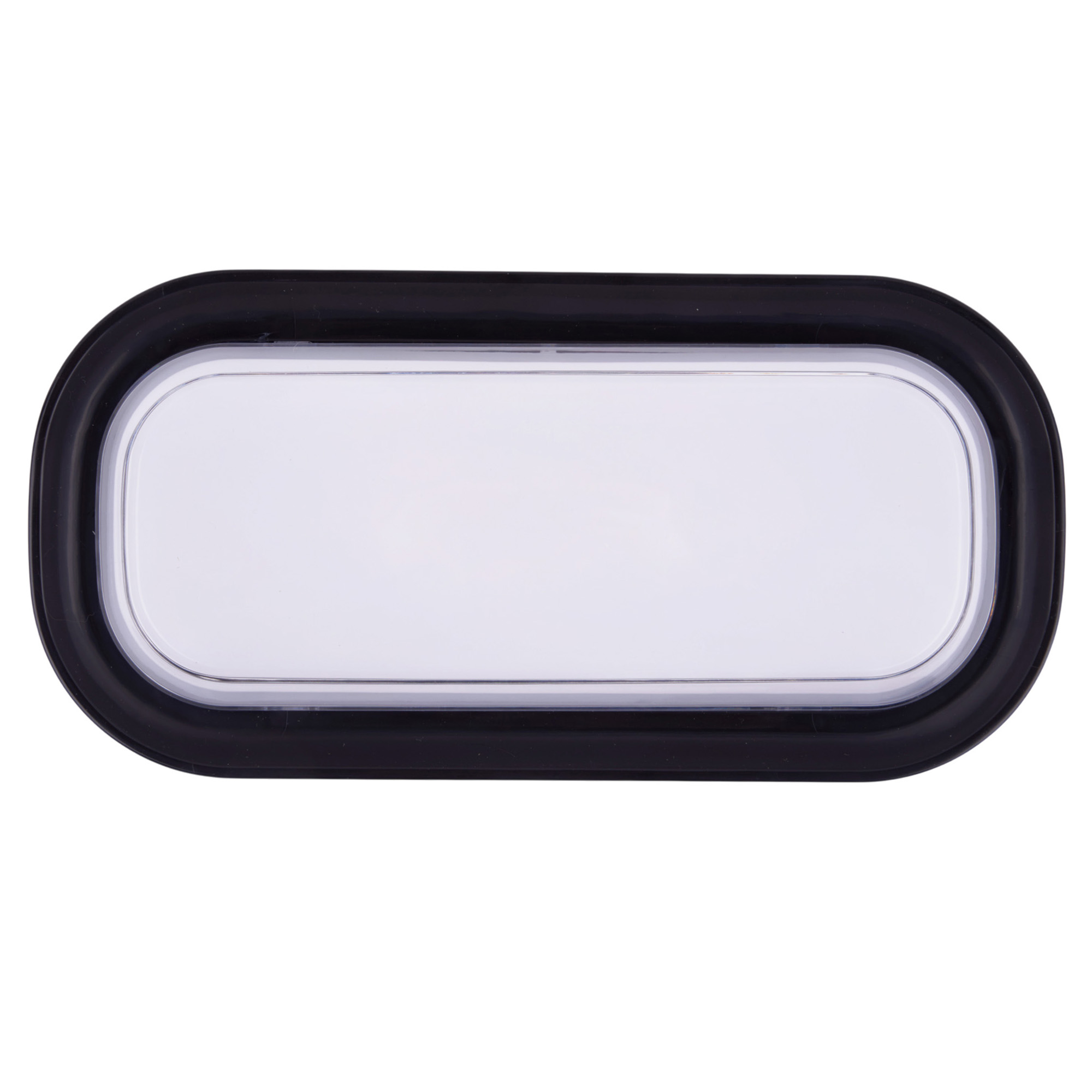 ULW-Q282 20W-3000K+4000K+6500K IP65 BLACK Светильник светодиодный влагозащищенный. Овал. Переключатель на корпусе: Теплый3000K-Белый4000K-Дневной6500K. 255x128x50мм. Корпус черный. ТМ Volpe