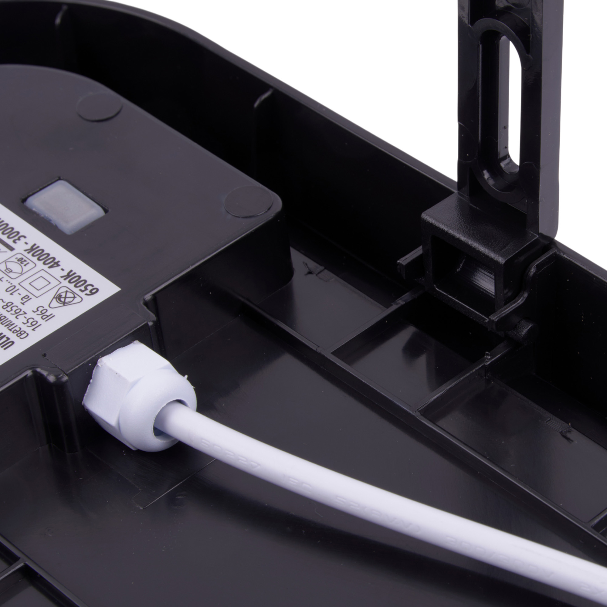 ULW-Q282 20W-3000K+4000K+6500K IP65 BLACK Светильник светодиодный влагозащищенный. Овал. Переключатель на корпусе: Теплый3000K-Белый4000K-Дневной6500K. 255x128x50мм. Корпус черный. ТМ Volpe