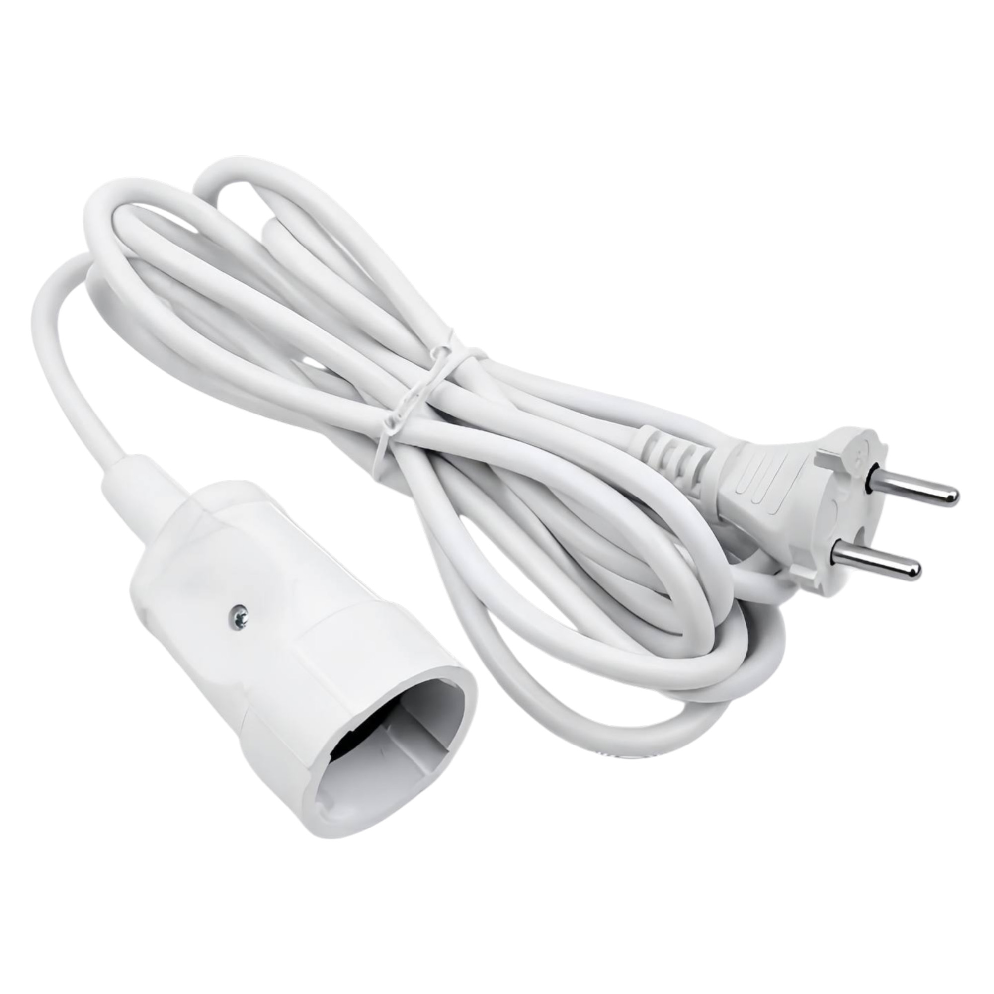 YX10-101 -UCK-1N-2x1.00-1.5M WHITE Удлинитель бытовой. б-з. 1гнездо. 1.5м ПВС 2х1.00. 10A. Белый. TМ Uniel