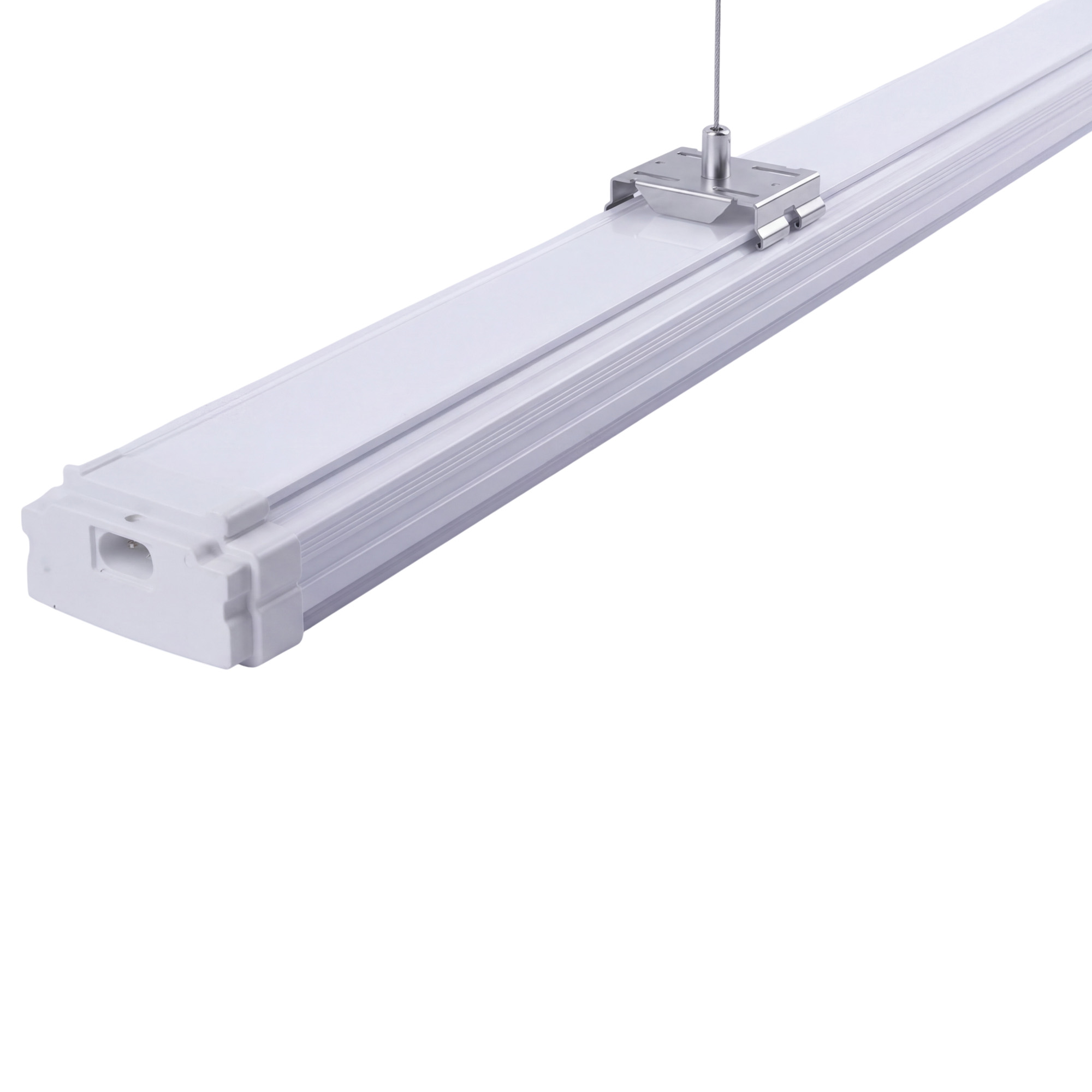 ULO-K21A 20W-5000K-L62-K IP65 WHITE Светильник линейный светодиодный подвесной. Белый свет 5000K. 2200Лм. 625х84х44мм. Корпус белый. TM Uniel