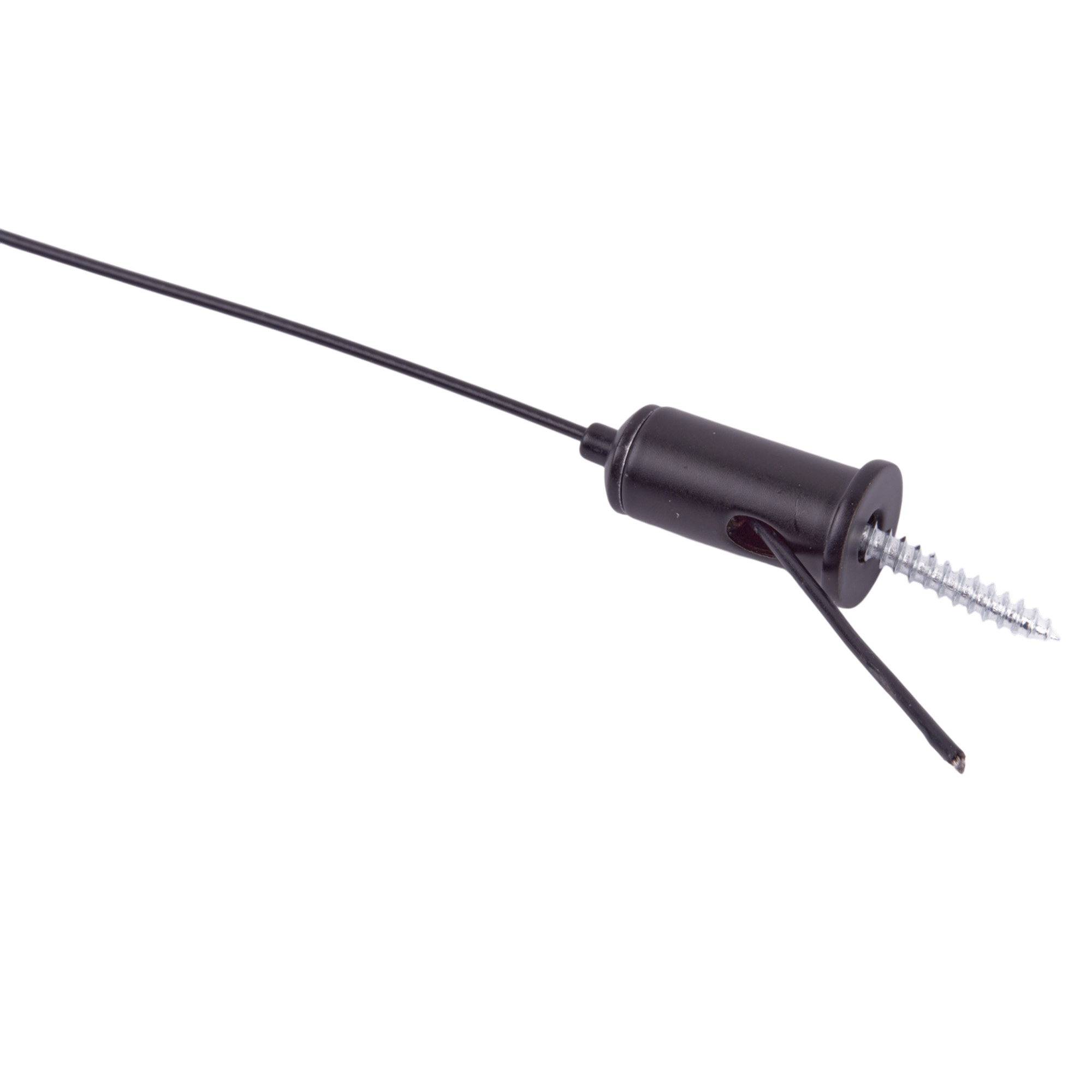 UFL-H02 BLACK 200 POLYBAG Комплект крепления для подвесного монтажа накладных светильников. Два тросика с креплениями длиной 2м. Цвет черный. ТМ Uniel