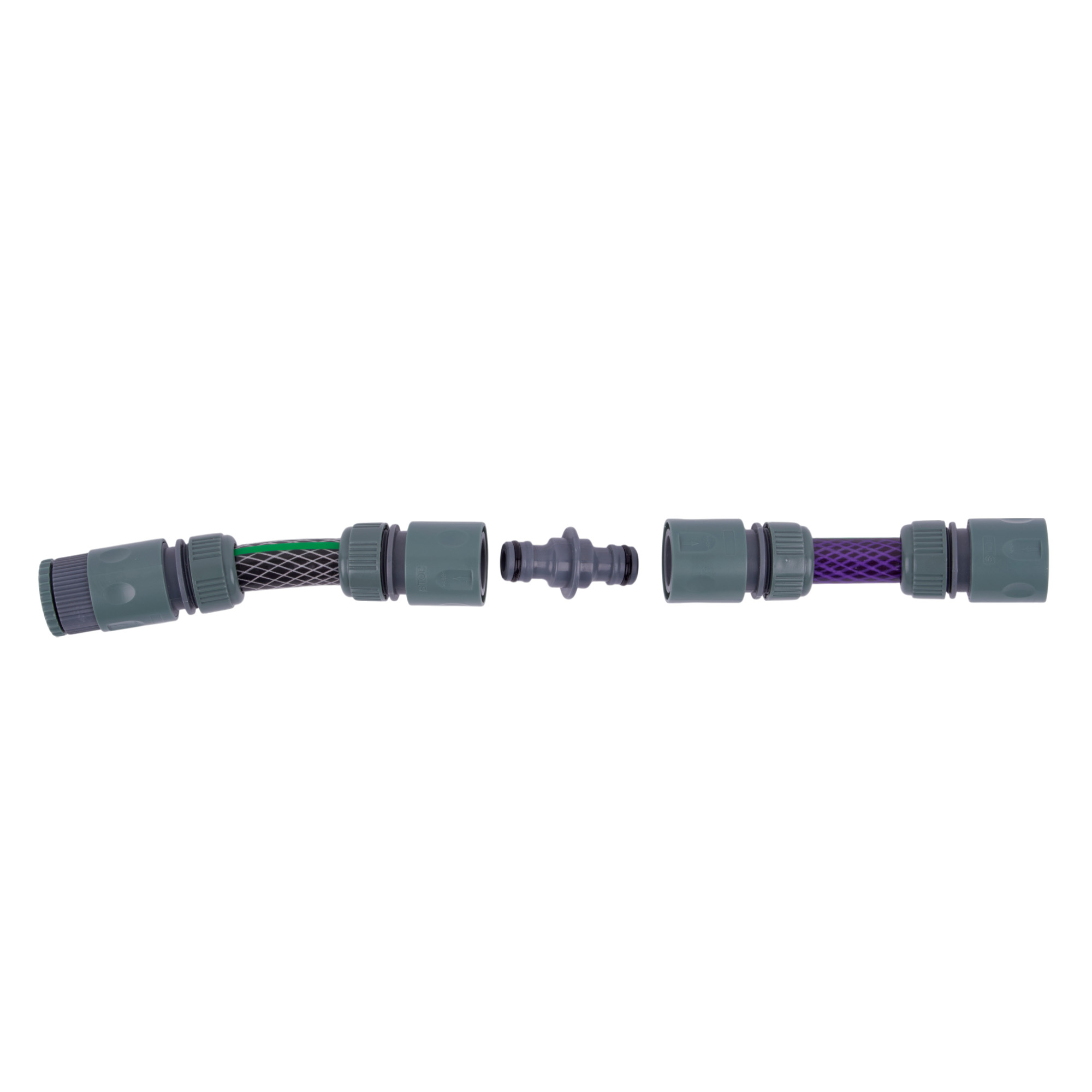 UGW-K01 1-2 GREY-OLIVE Набор для подключения шланга. со штуцерами 1-2. Цвет серый-оливковый. TM ФитоЛето