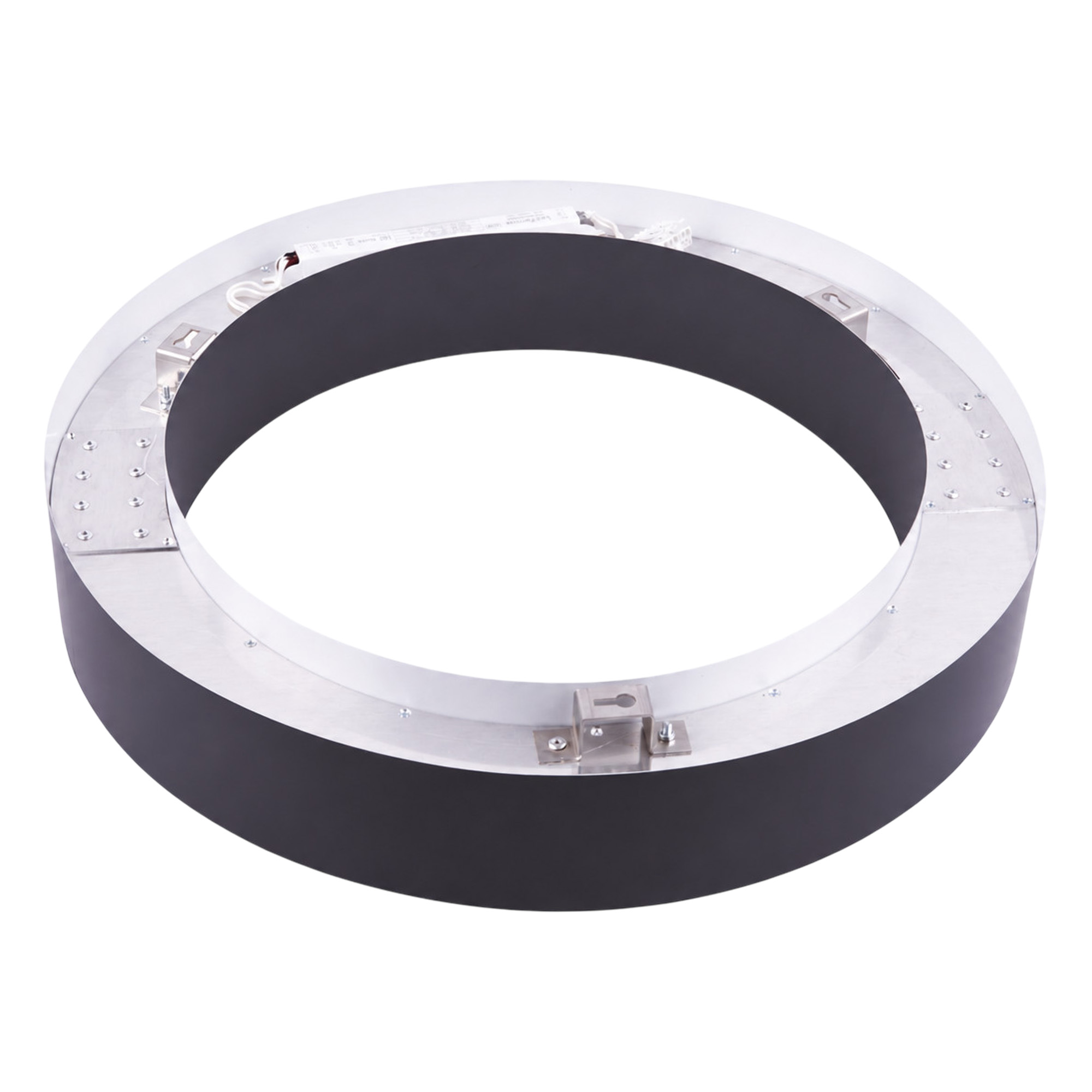 ULO-K18B 30W-4000K-R40 IP40 BLACK Светильник линейный светодиодный подвесной. Кольцо. диаметр 40см. Белый свет 4000K. 3300Лм. Алюминий. Цвет чёрный. TM Uniel