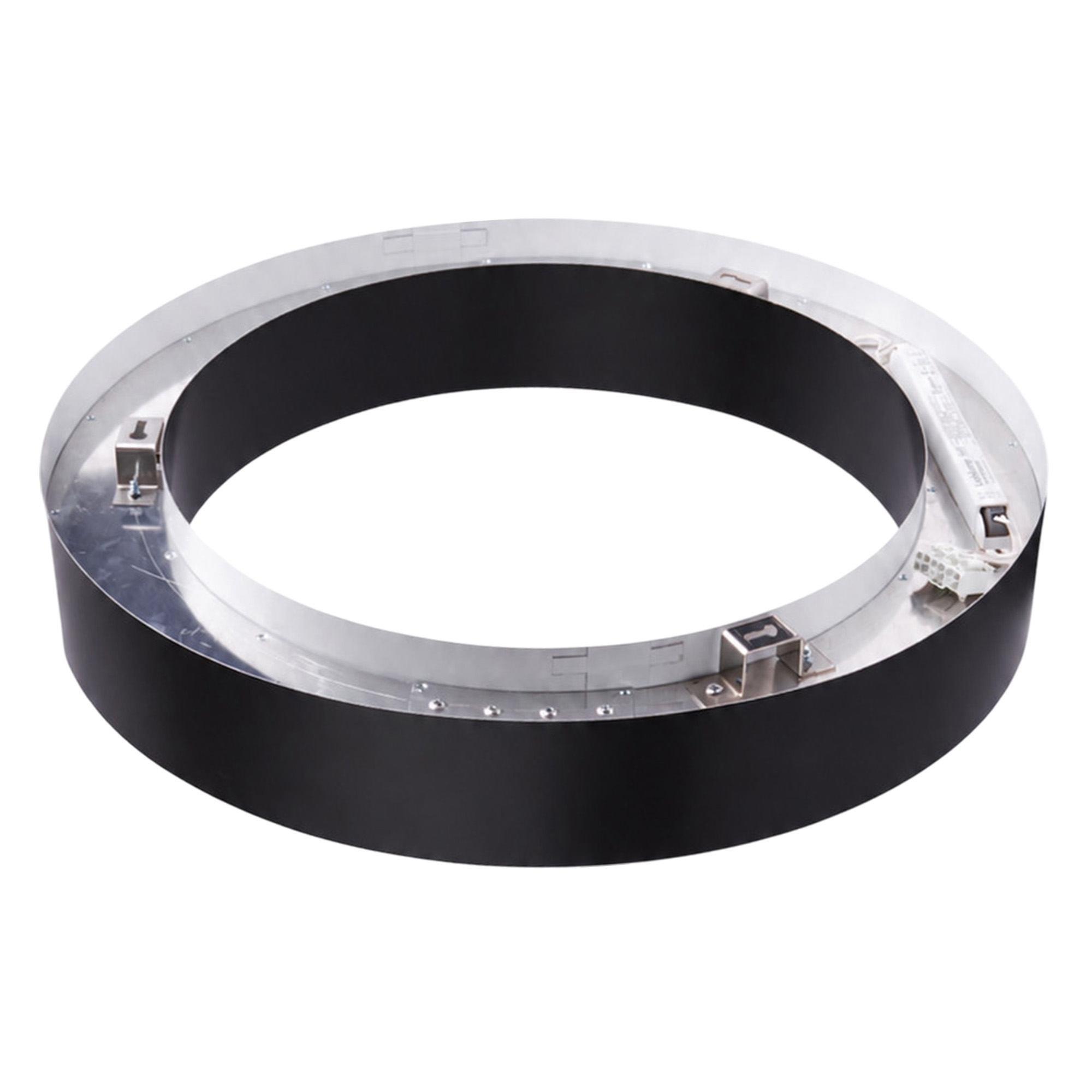 ULO-K18B 55W-4000K-R70 IP40 BLACK Светильник линейный светодиодный подвесной. Кольцо. диаметр 70см. Белый свет 4000K. 6100Лм. Алюминий. Цвет чёрный. TM Uniel