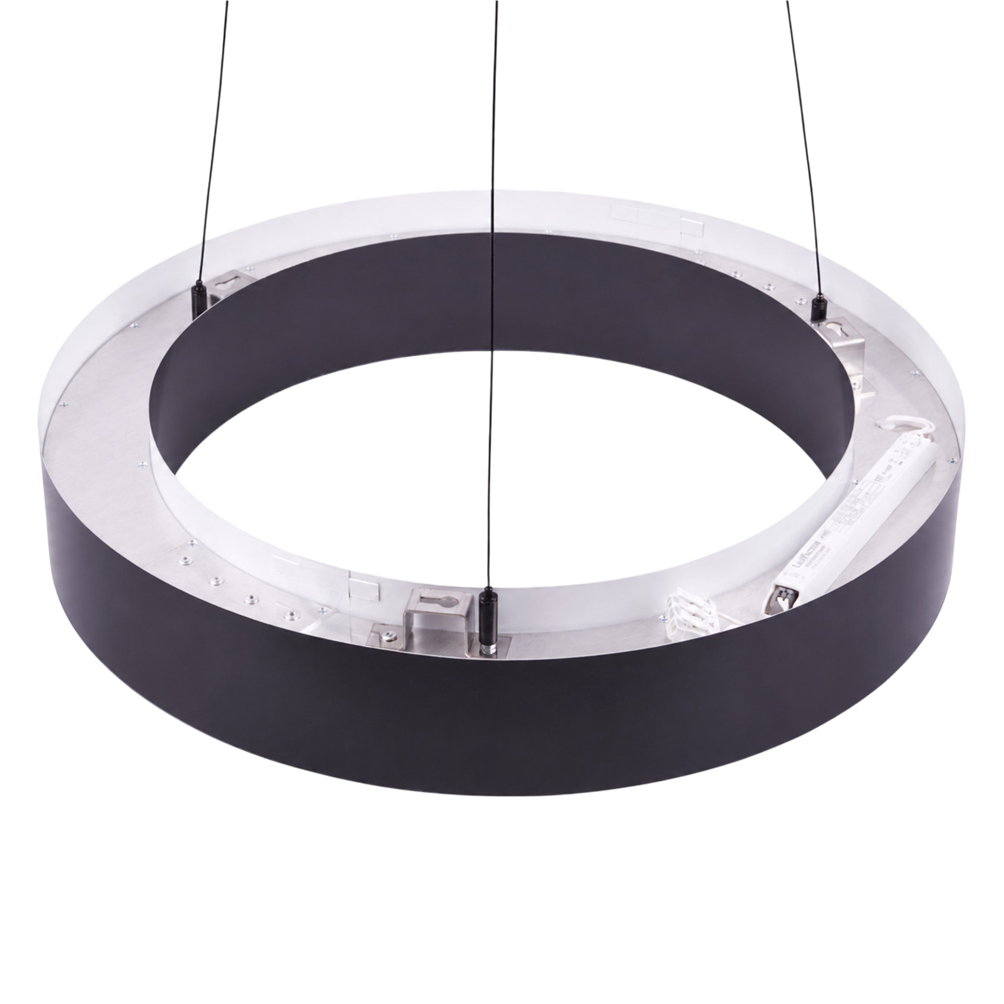 ULO-K18B 60W-4000K-R80 IP40 BLACK Светильник линейный светодиодный подвесной. Кольцо. диаметр 80см. Белый свет 4000K. 6700Лм. Алюминий. Цвет чёрный. TM Uniel