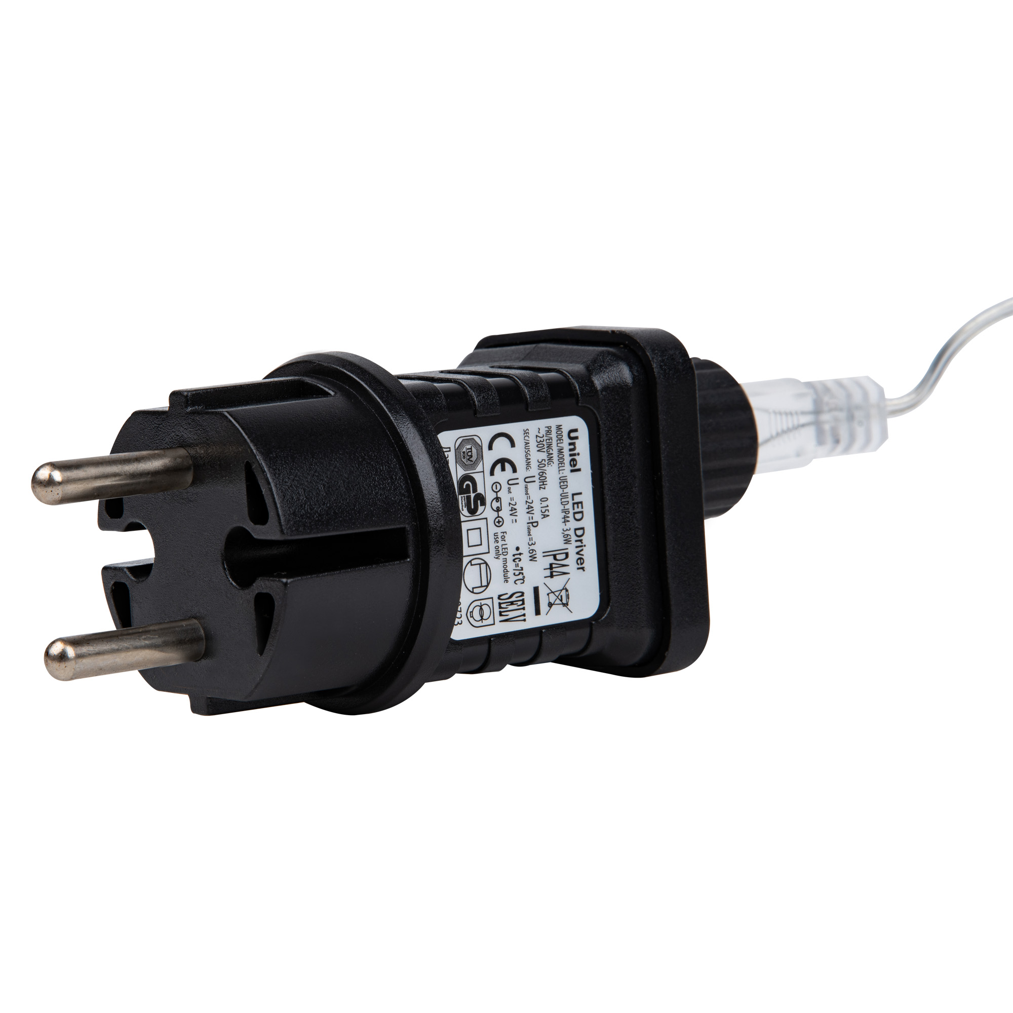 ULD-B12006-195-TTK AM-WH IP44 Бахрома светодиодная с эффектом мерцания. 12м. Соединяемая. 195 светодиодов. Янтарный и белый свет. Провод прозрачный. ТМ Uniel