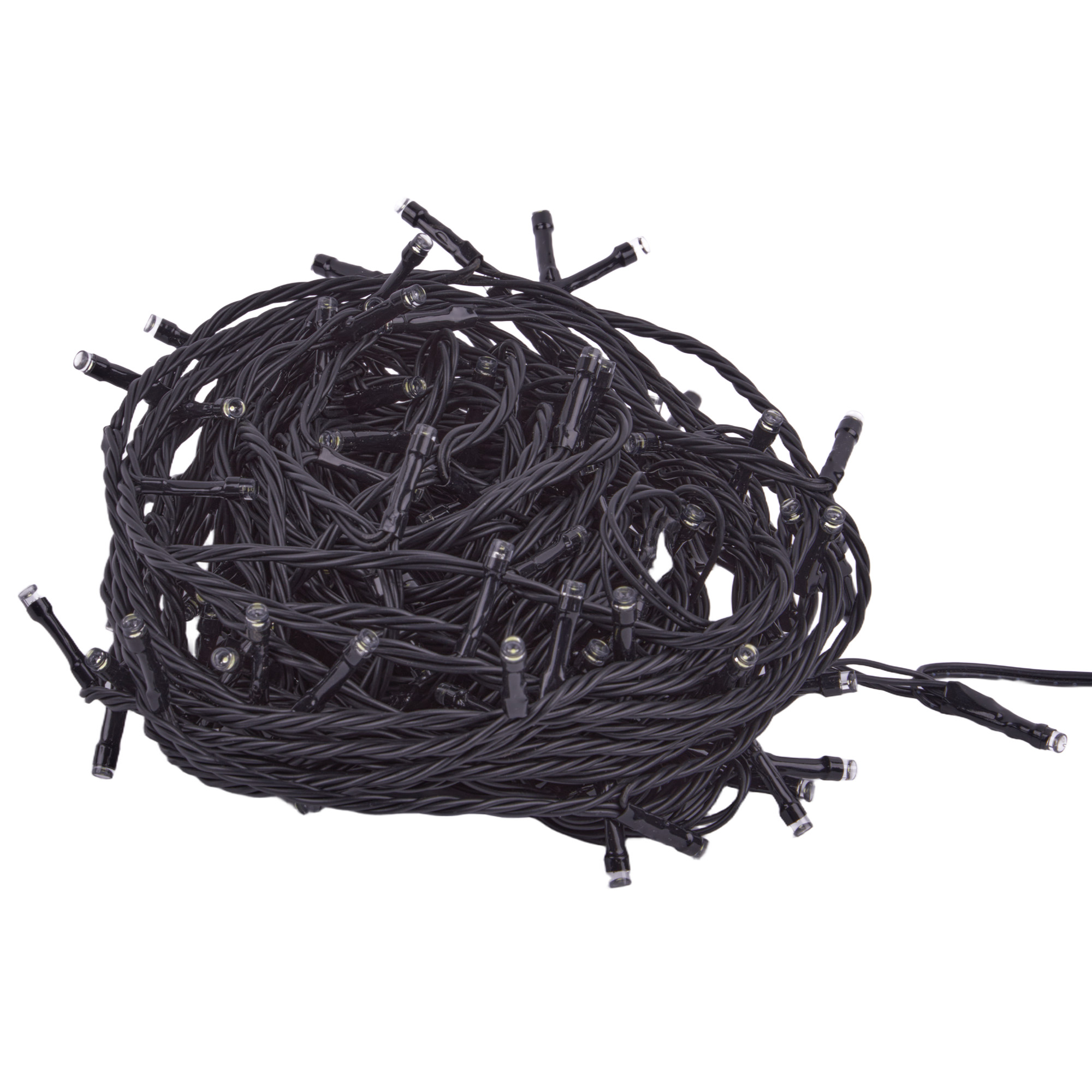 ULD-S1500-150-TBK BL-WH IP44 Гирлянда светодиодная с эффектом мерцания. 15м. Соединяемая. 150 светодиодов. Синий и белый свет. Провод черный. ТМ Uniel