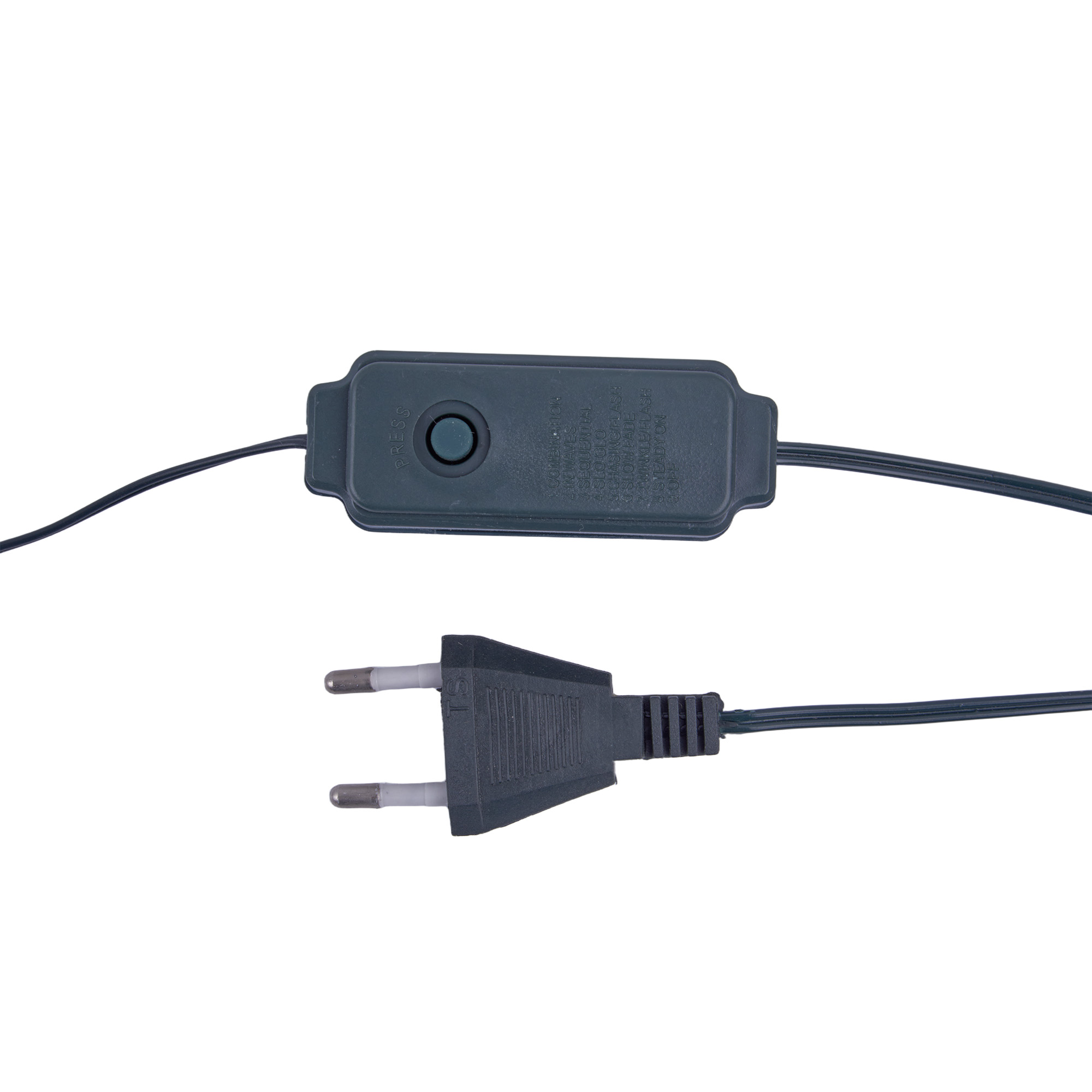 ULD-S2000-600-DGA WW IP20 DEWDROP Гирлянда светодиодная Капли росы. 20м. 600 светодиодов. Теплый белый свет. Провод зеленый. ТМ Uniel