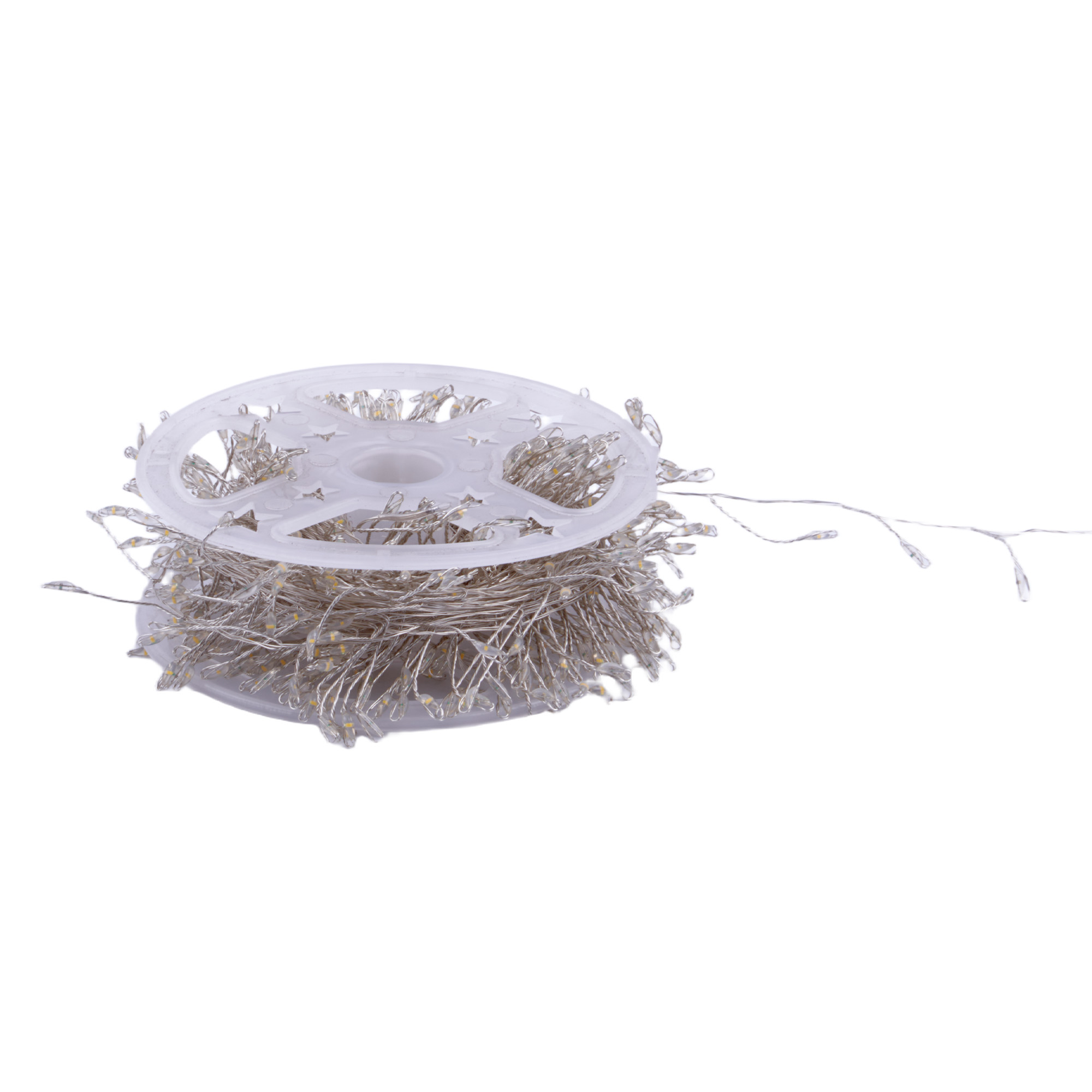 ULD-S2000-600-DTA WW IP20 DEWDROP Гирлянда светодиодная Капли росы. 20м. 600 светодиодов. Теплый белый свет. Провод прозрачный. ТМ Uniel