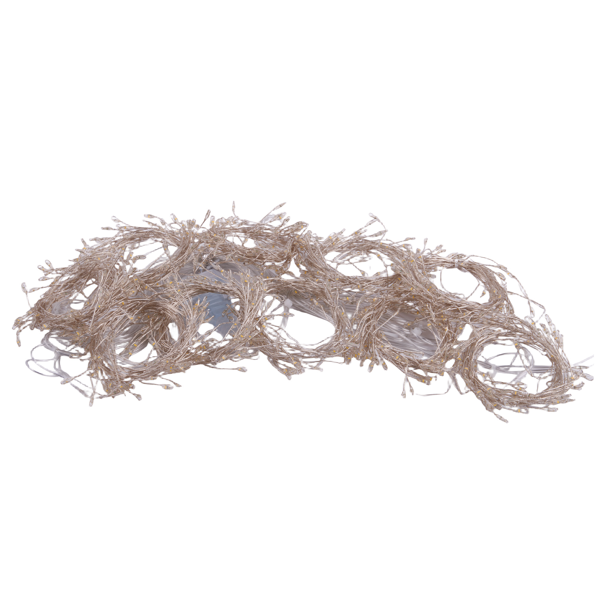 ULD-C3030-900-DTA-RC WW IP44 DEWDROP Занавес светодиодный Капли росы. 3x3м. 900 светодиодов. Теплый белый свет. Провод прозрачный. ТМ Uniel