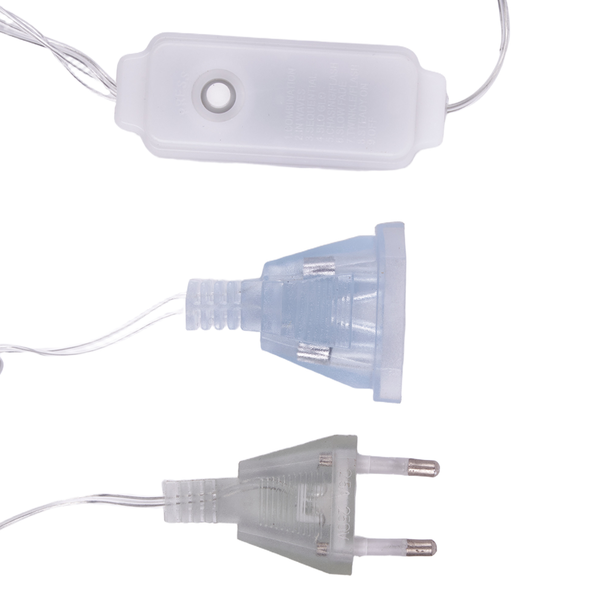 ULD-C3030-900-DTA-RC WW IP44 DEWDROP Занавес светодиодный Капли росы. 3x3м. 900 светодиодов. Теплый белый свет. Провод прозрачный. ТМ Uniel