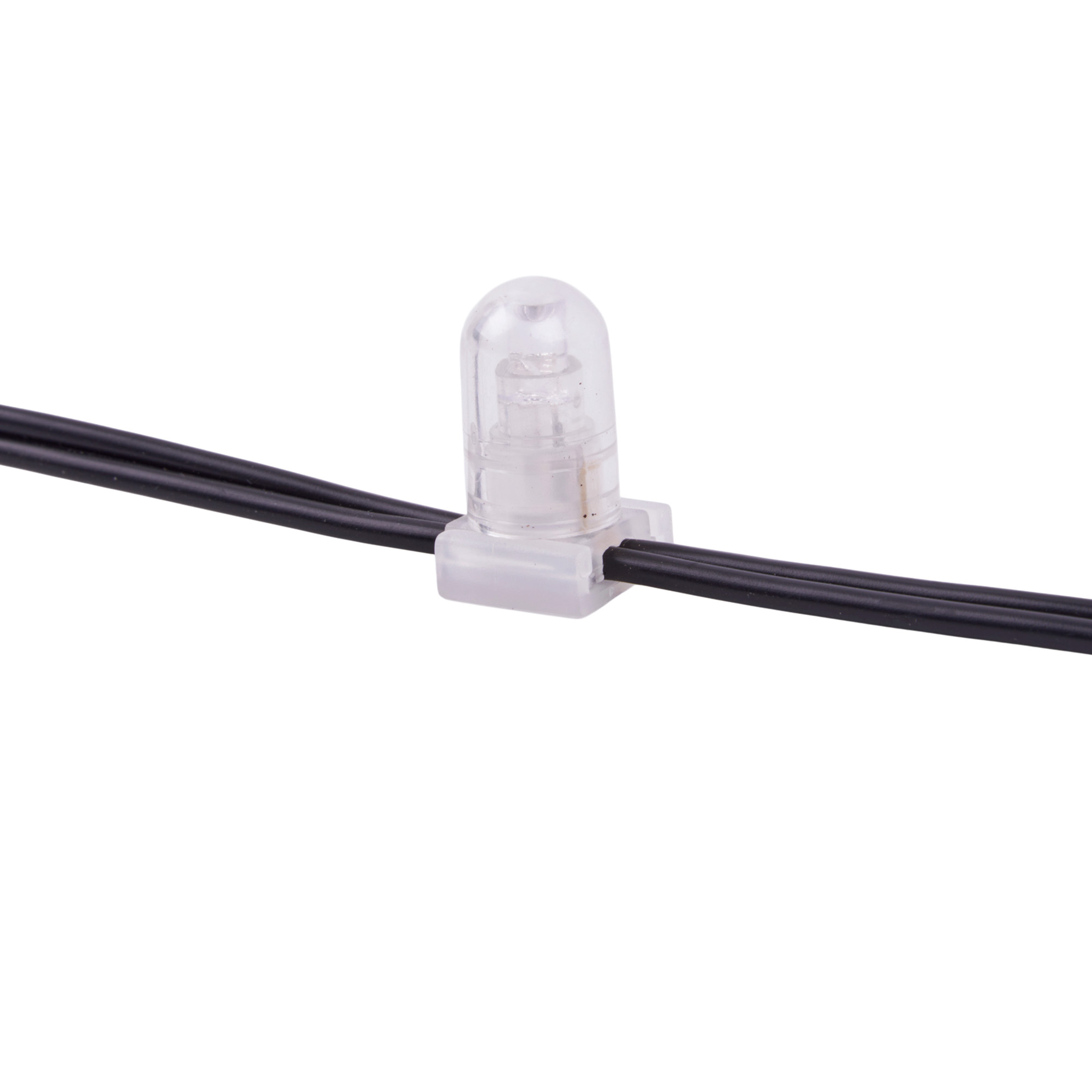 ULD-F72PRO S100M-665-SBA WW Гирлянда светодиодная Клип-лайт. 100м. Статическое свечение. 665 светодиодов. Теплый белый свет 2700K. IP44. Провод черный. ТМ Uniel