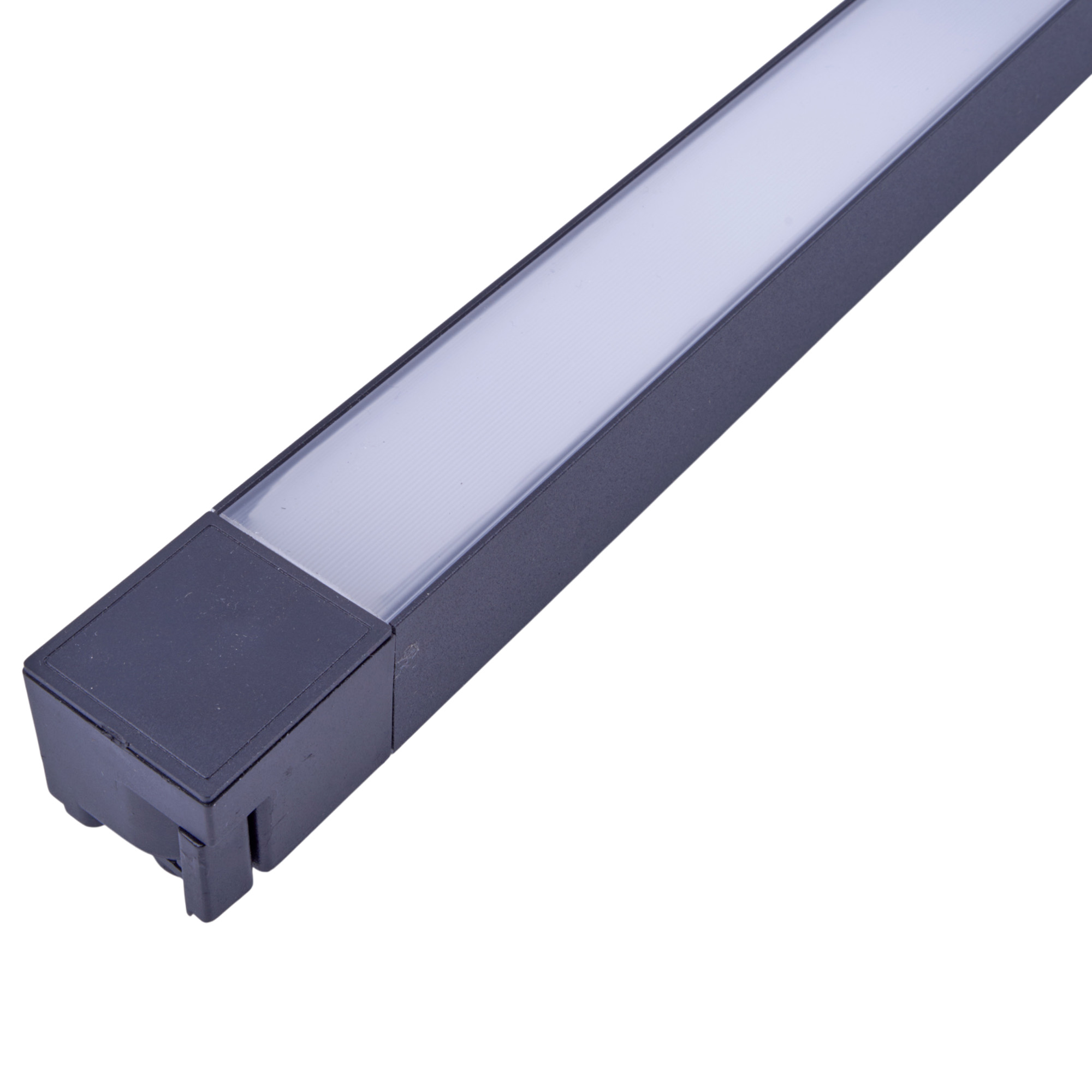 ULB-Q281 60W-4000K BLACK Светильник-прожектор светодиодный трековый. Линейный. 4500 Лм. Белый свет 4000K. Корпус черный. ТМ Volpe