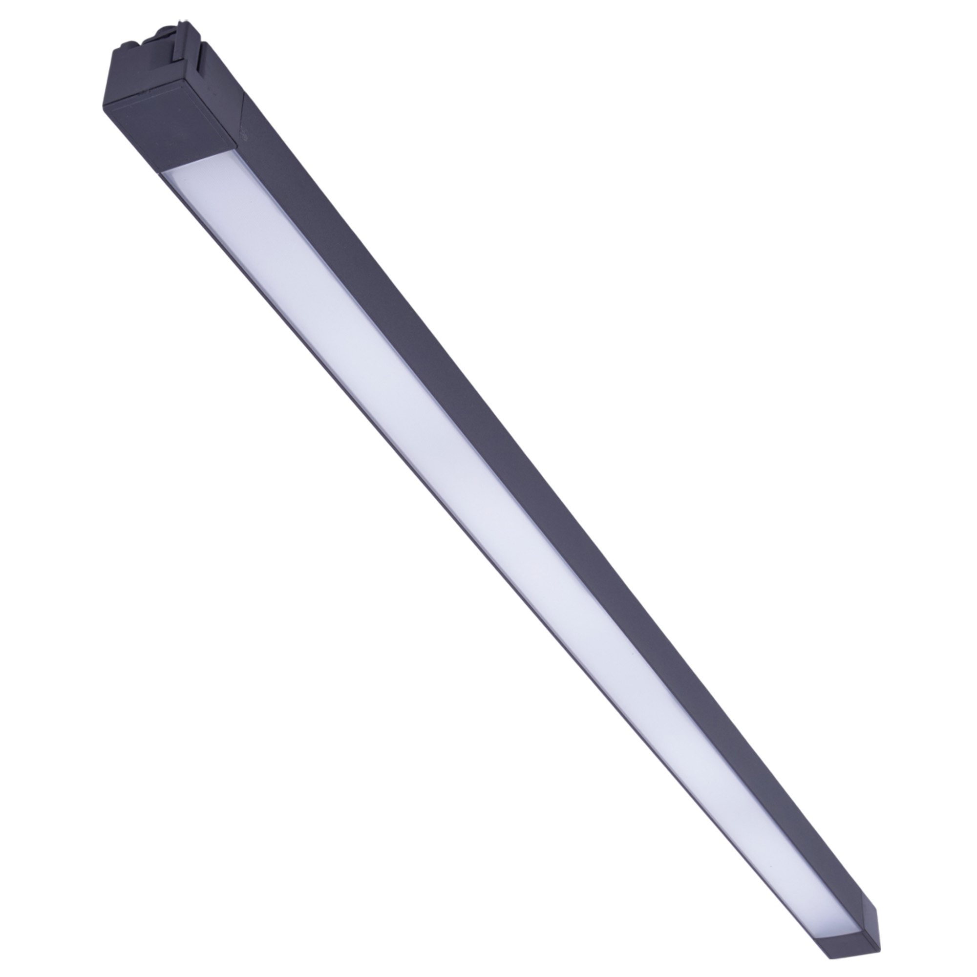 ULB-Q281 60W-4000K BLACK Светильник-прожектор светодиодный трековый. Линейный. 4500 Лм. Белый свет 4000K. Корпус черный. ТМ Volpe